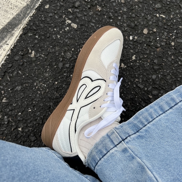 HBD x WE FLOWER 聯名小花鞋 復古學院風  簡約白德訓鞋 WFDAWN101-1