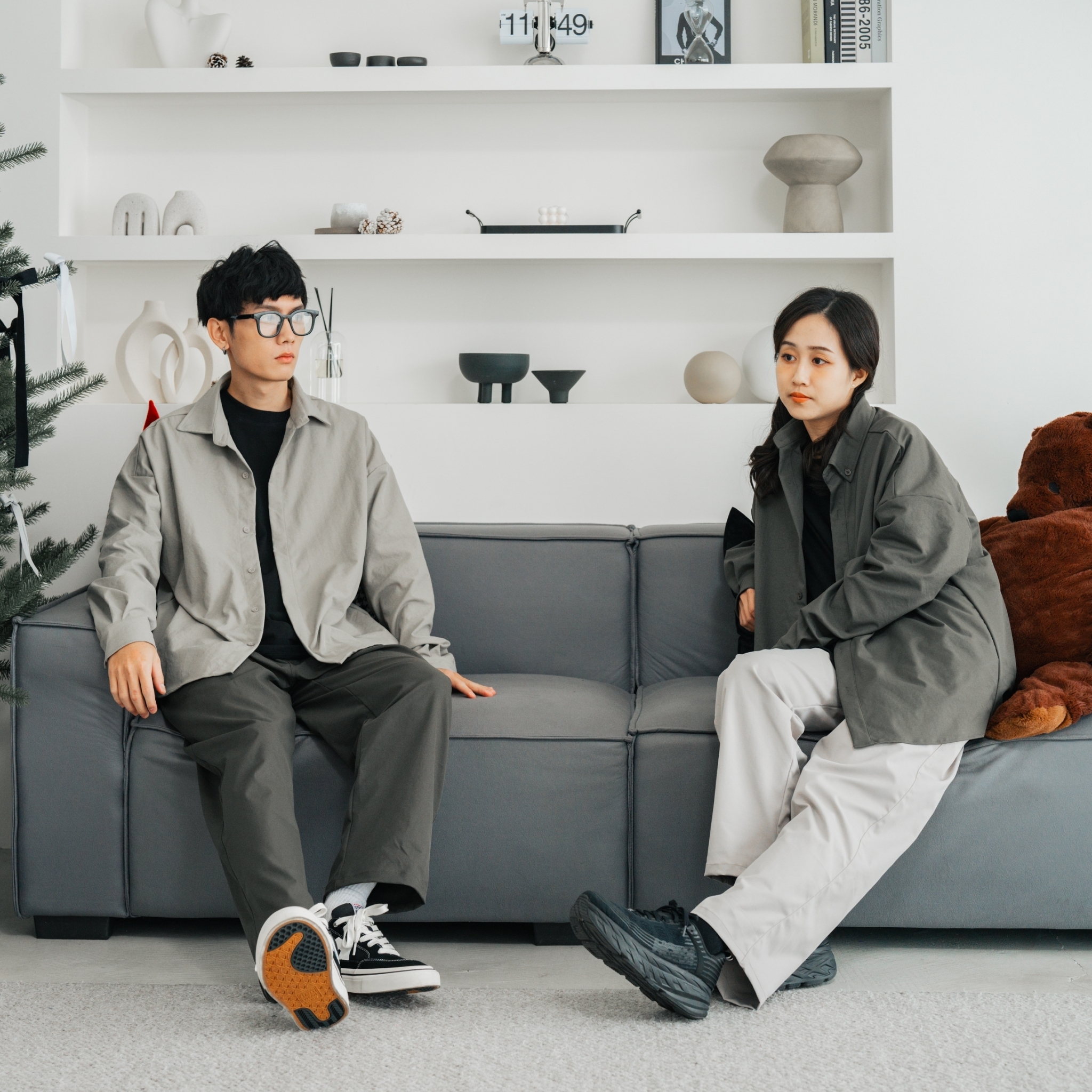 #預購 SBG 類棉感微彈微寬長褲 四色 SB2024