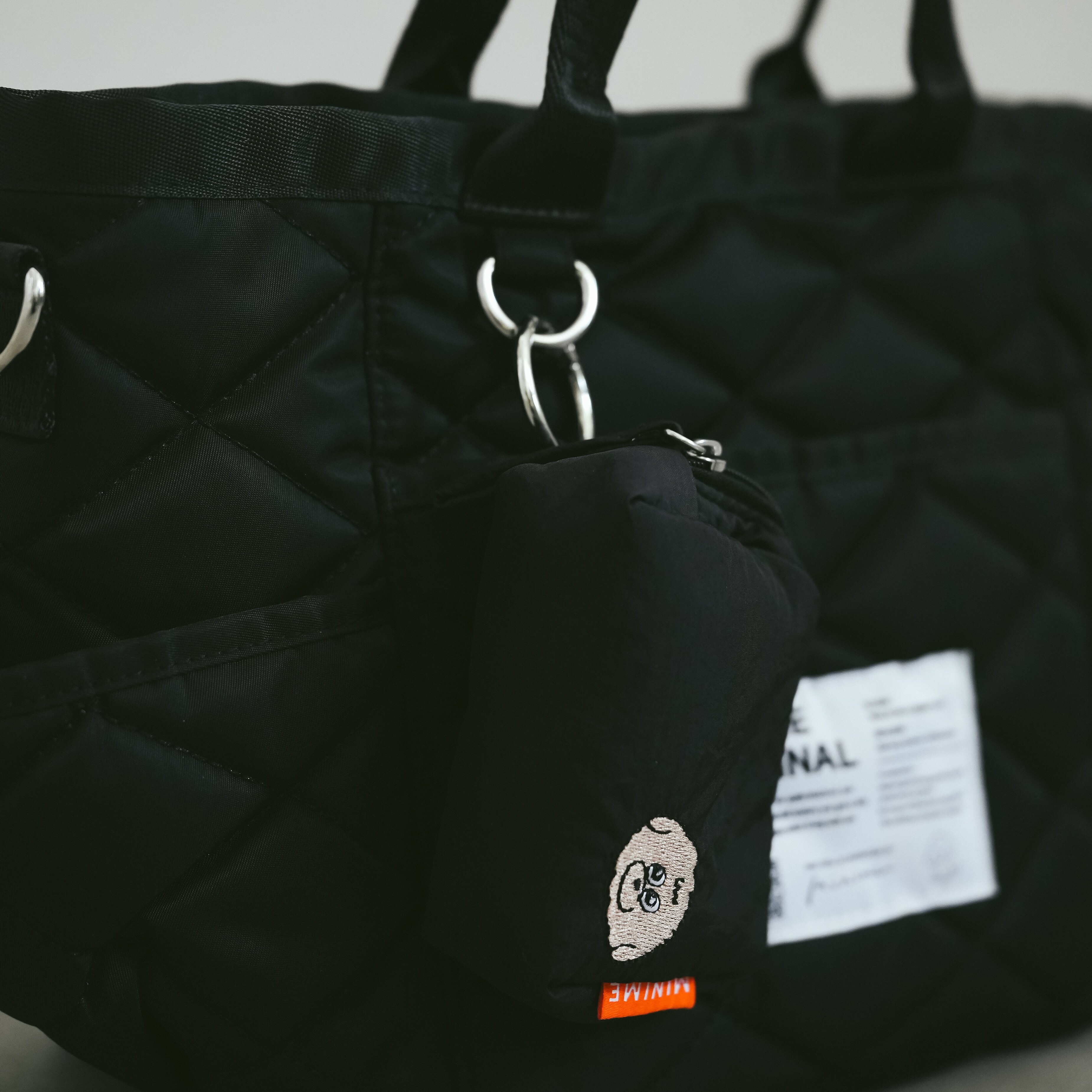 MINIME 原創柔軟便便袋收納包（黑)