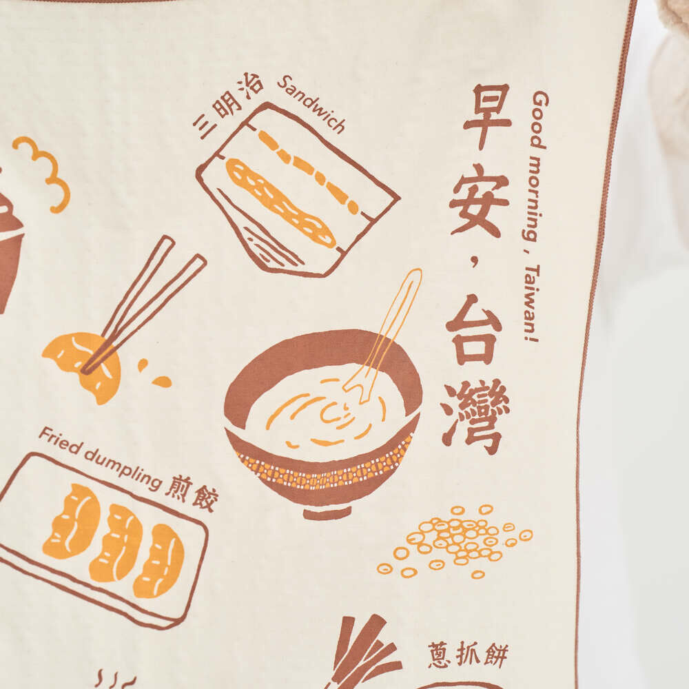 印花樂吸水茶巾家事布早安