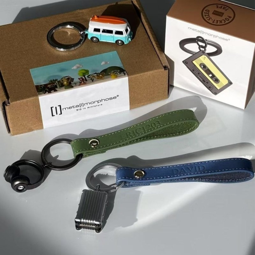 【Metalmorphose】客製化壓印字 真皮鑰匙掛繩 皮革鑰匙圈 禮品 企業LOGO訂製