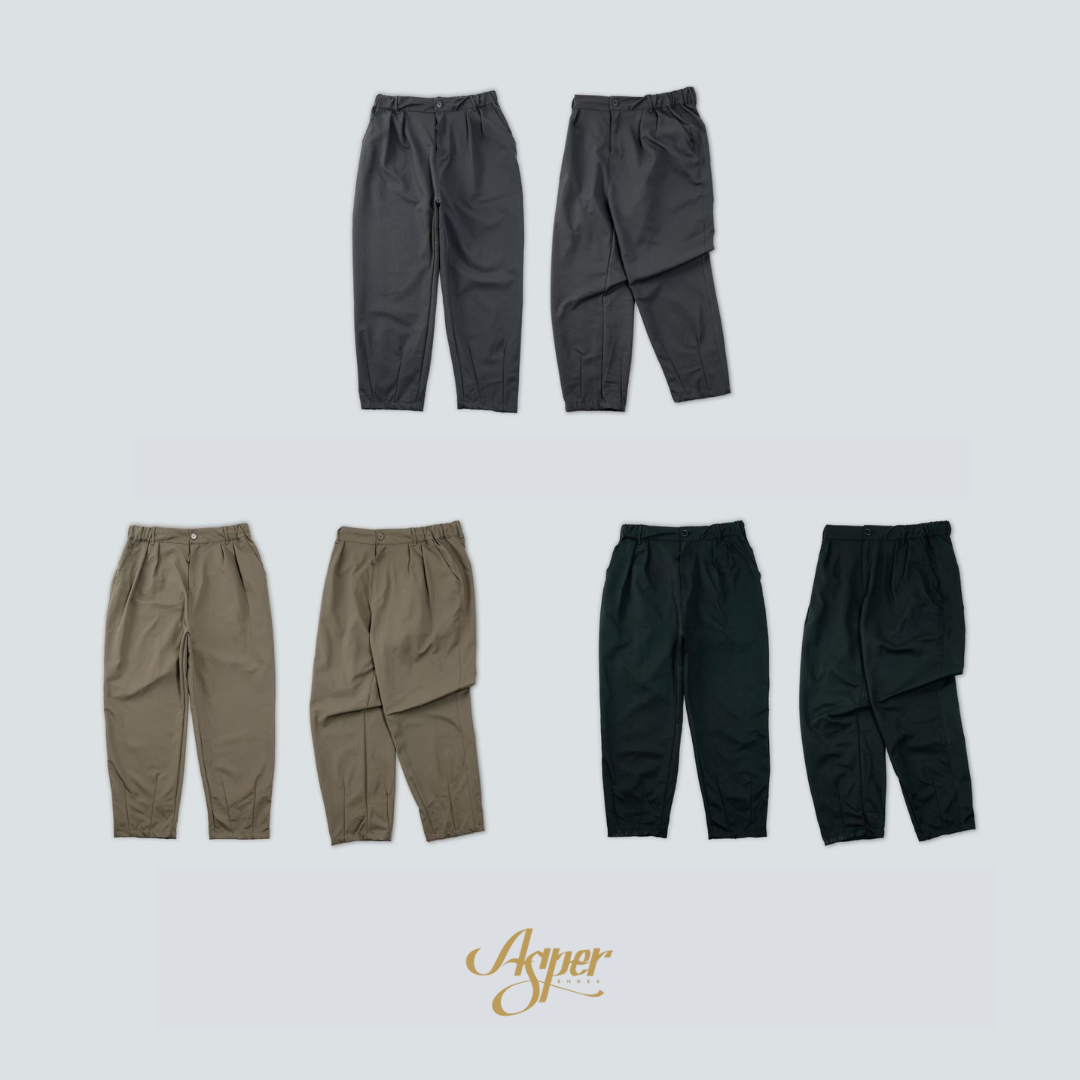 SBG 厚磅微彈日系繭型褲 051