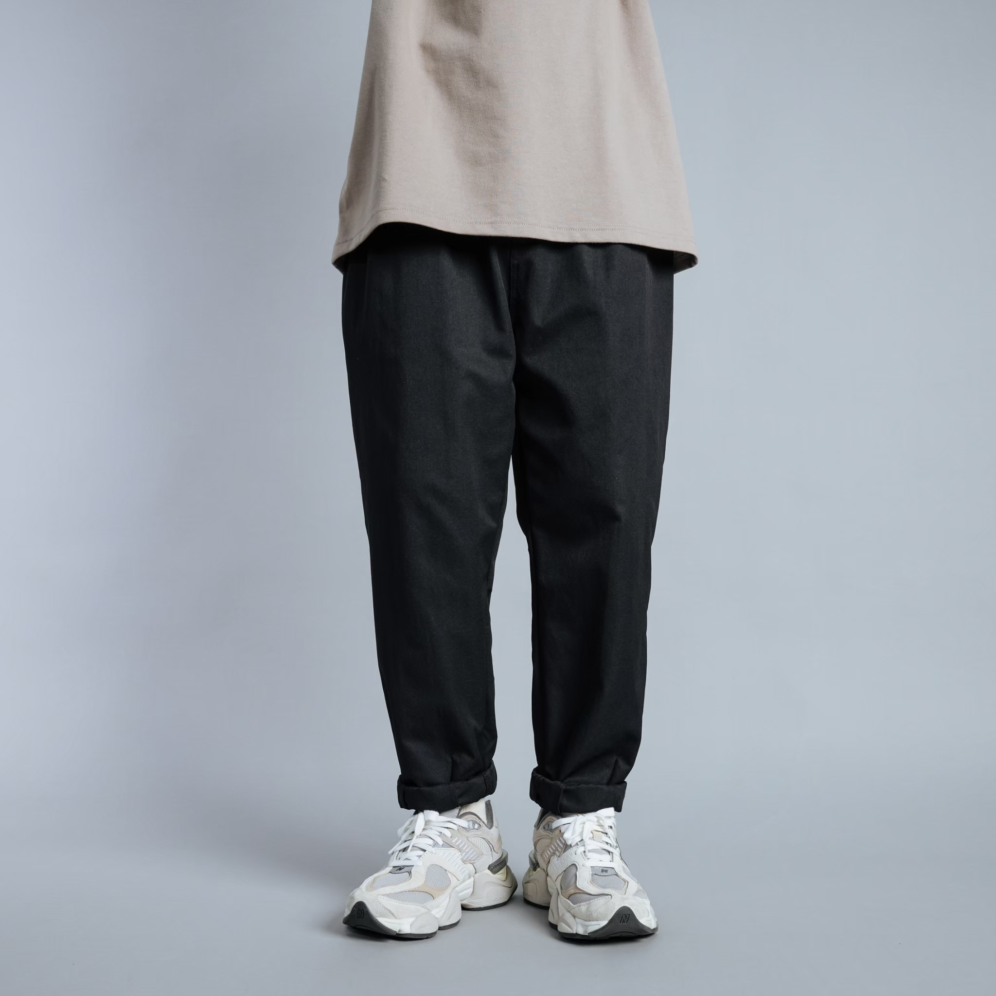 SBG 厚磅微彈日系繭型褲 051