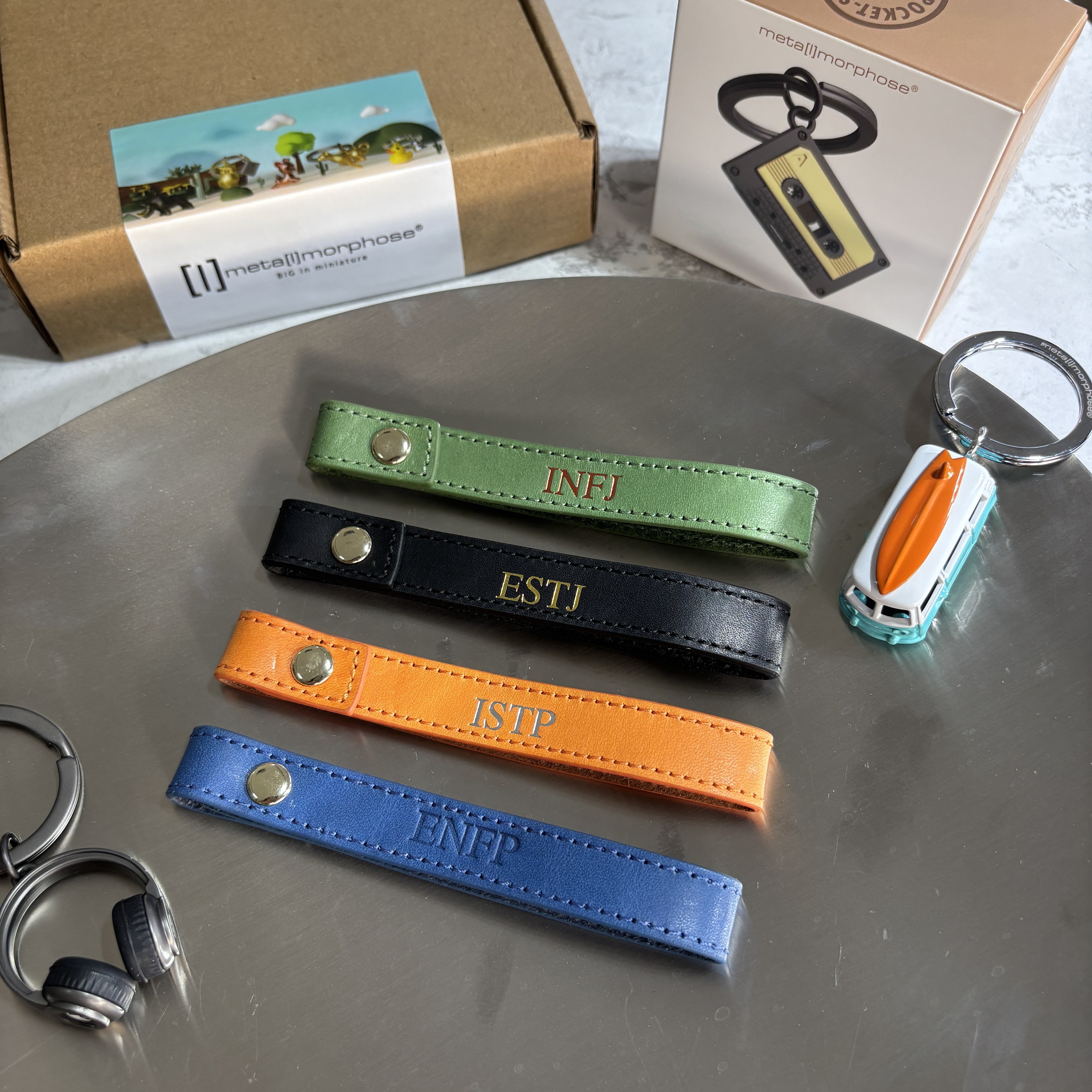 【Metalmorphose】客製化"燙金" 真皮鑰匙掛繩 皮革鑰匙圈 禮品 企業LOGO訂製