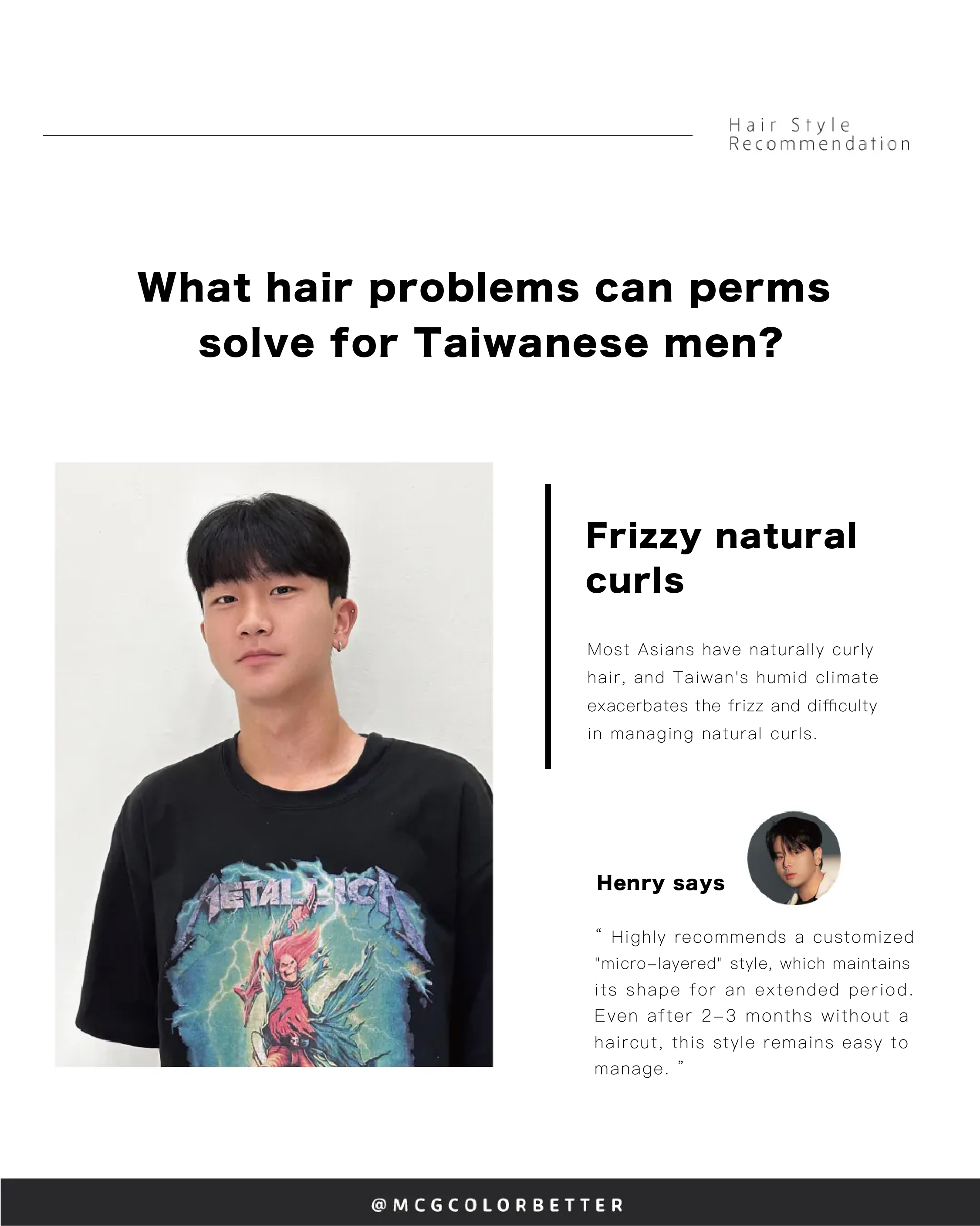 Frizzy natural curls