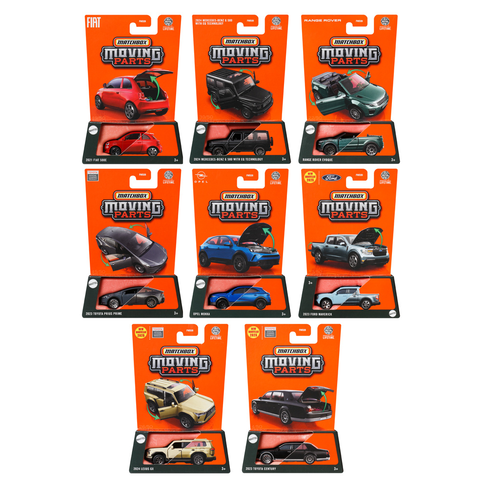 火柴盒小汽車-門可動系列  原箱8入(B箱號)