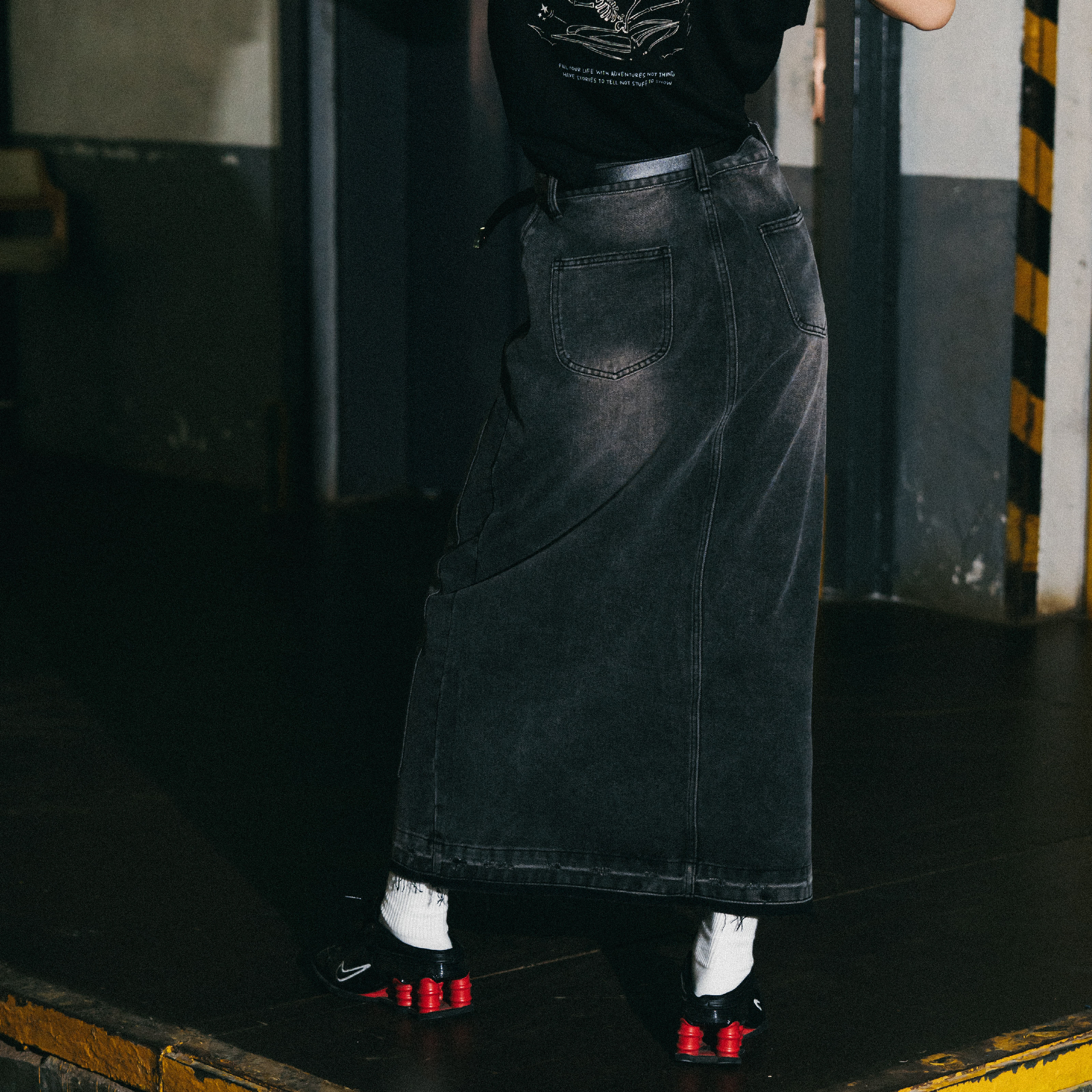 SENSE Double Knee Denim Full Skirts [L24-24]