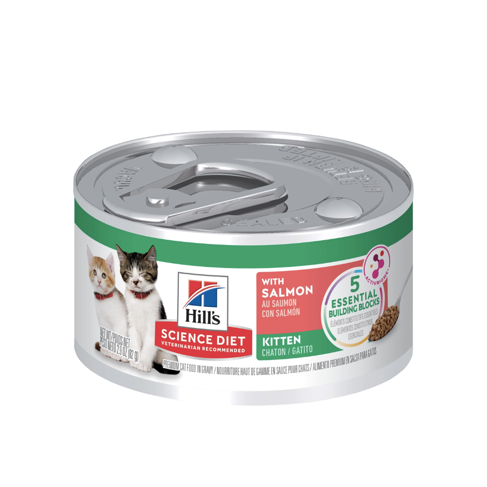 Hill's - 貓濕糧 -幼貓 三文魚主食罐 2.9OZ (24罐) 10806