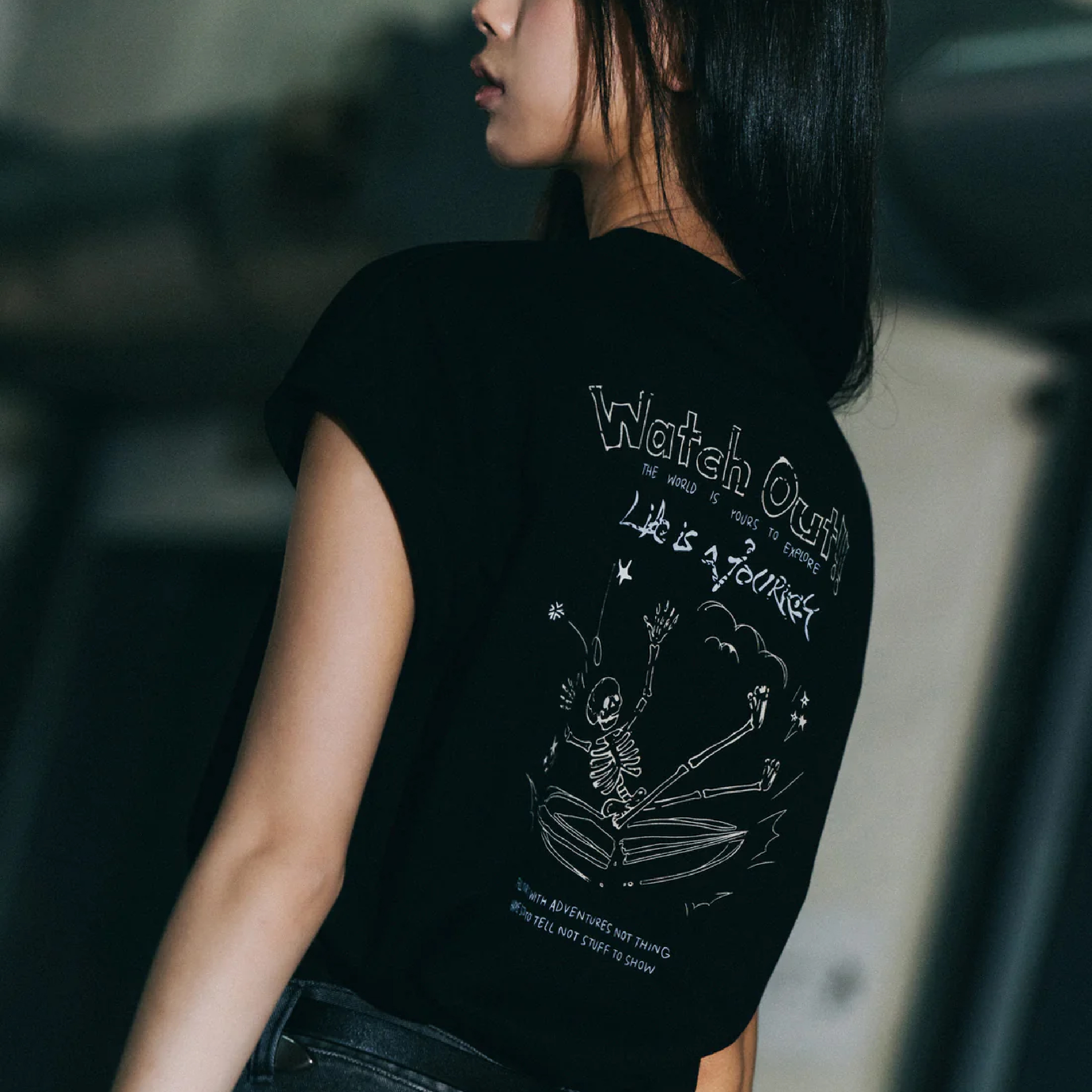 SENSE Break The Sense Printed Top [L24-T13]