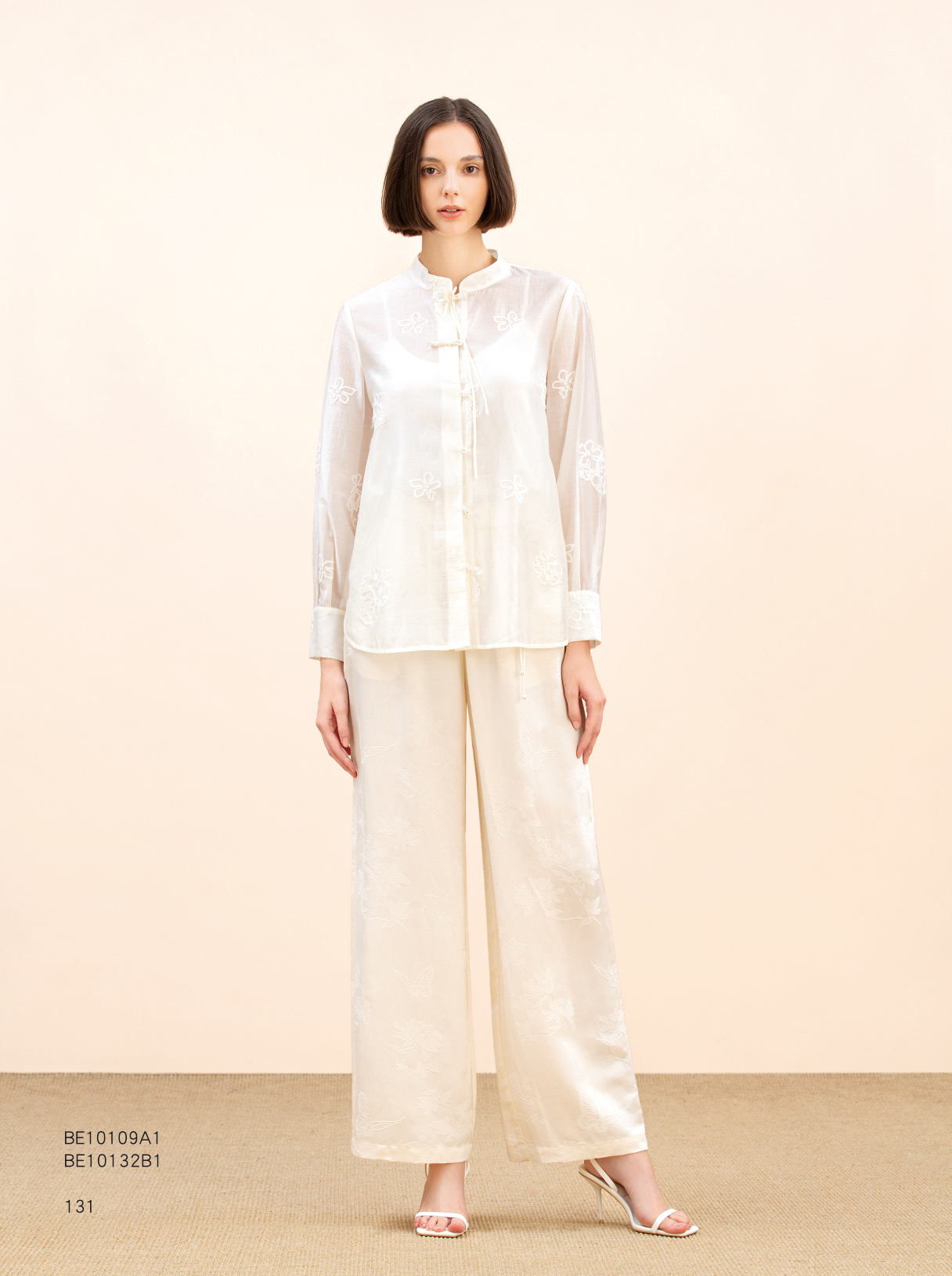 BE10109A1 新中式刺繡襯衫