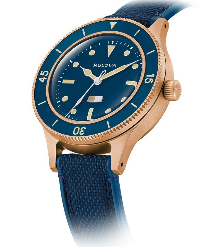 萬年鐘錶 - BULOVA 寶路華  150週年特別版   Mil-Ships美國海軍青銅錶殼自動上鍊機械潛水錶 98A325  錶徑 41MM