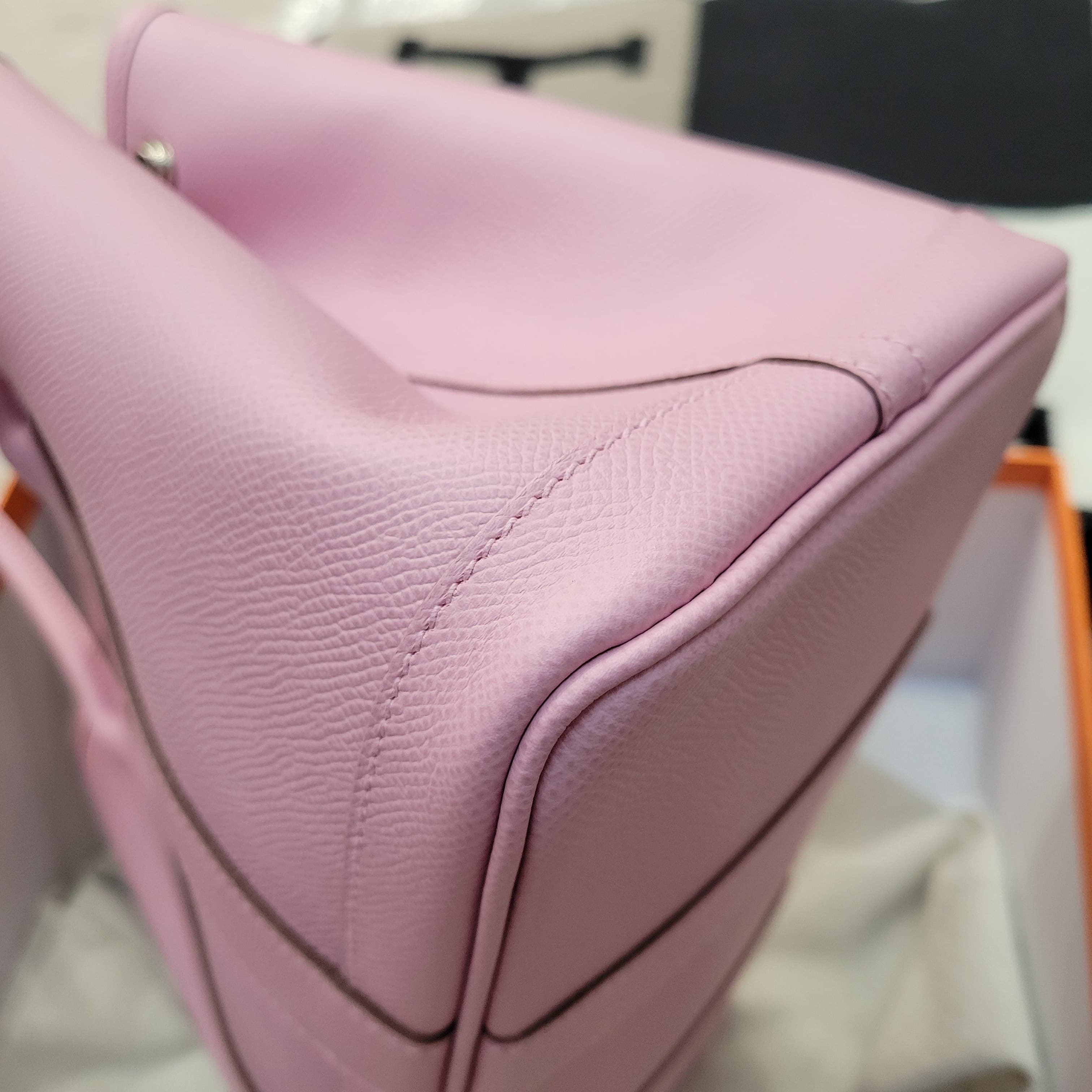 未使用品 UNUSED/99 % NEW HERMES GARDEN PARTY 30  X9 Mauve Sylvestre CK 錦葵紫 EPSOM