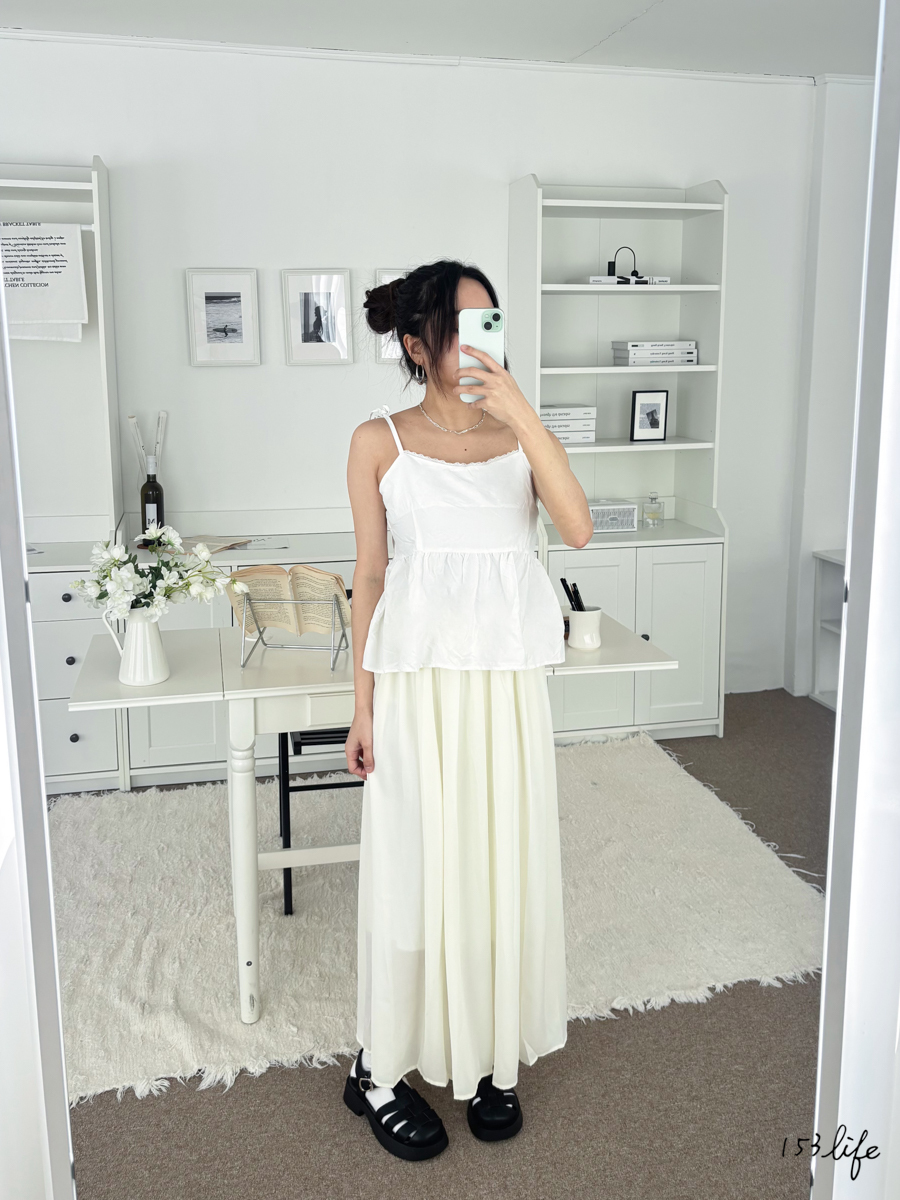 |現貨|🇰🇷雪紡寬褲裙(2色)