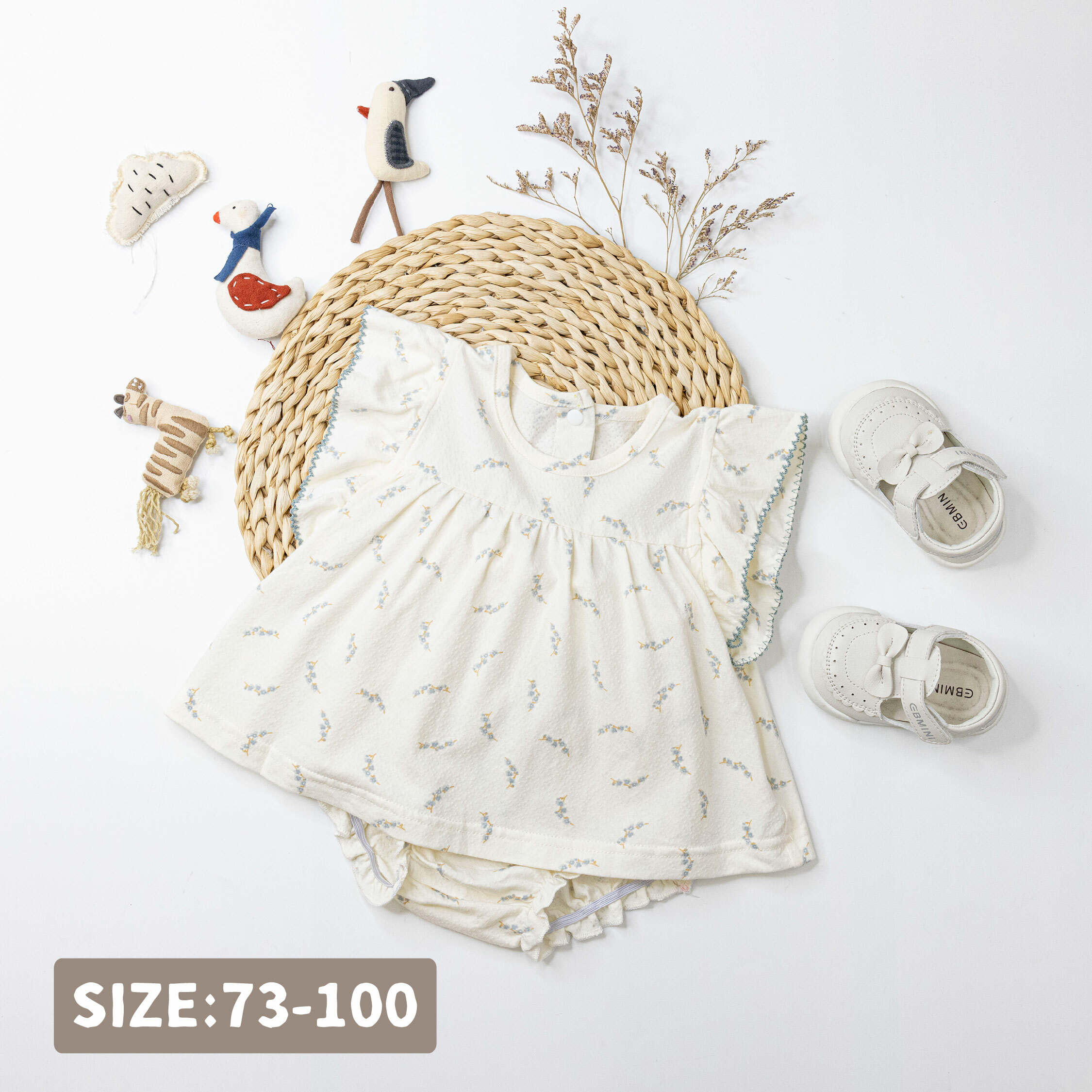 【JG0500】滿版氣質花枝舒適親膚套裝