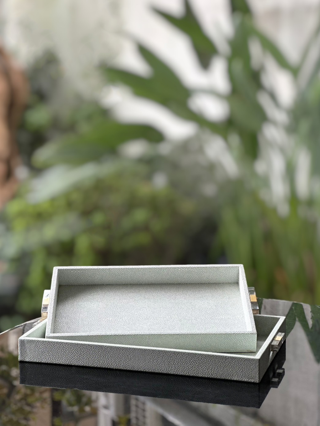 金澈手把托盤 雲灰／夜灰