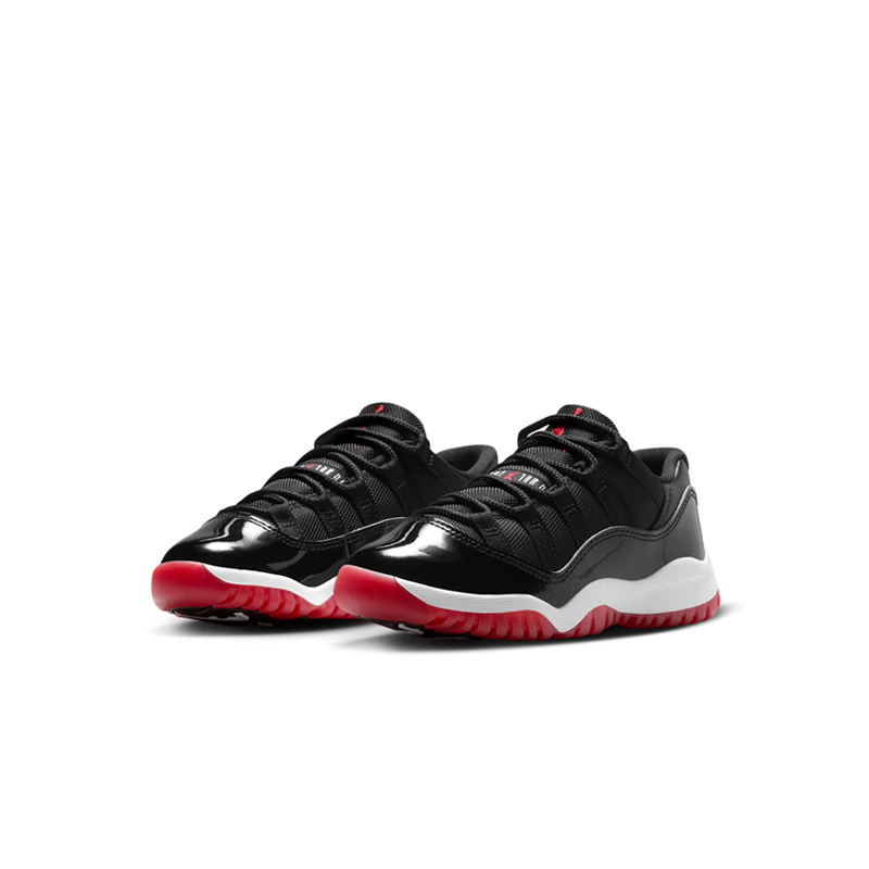Air Jordan 11 Low "Bred" PS 2025 經典回歸 黑白紅 中童 FV5116-006 [預購商品]