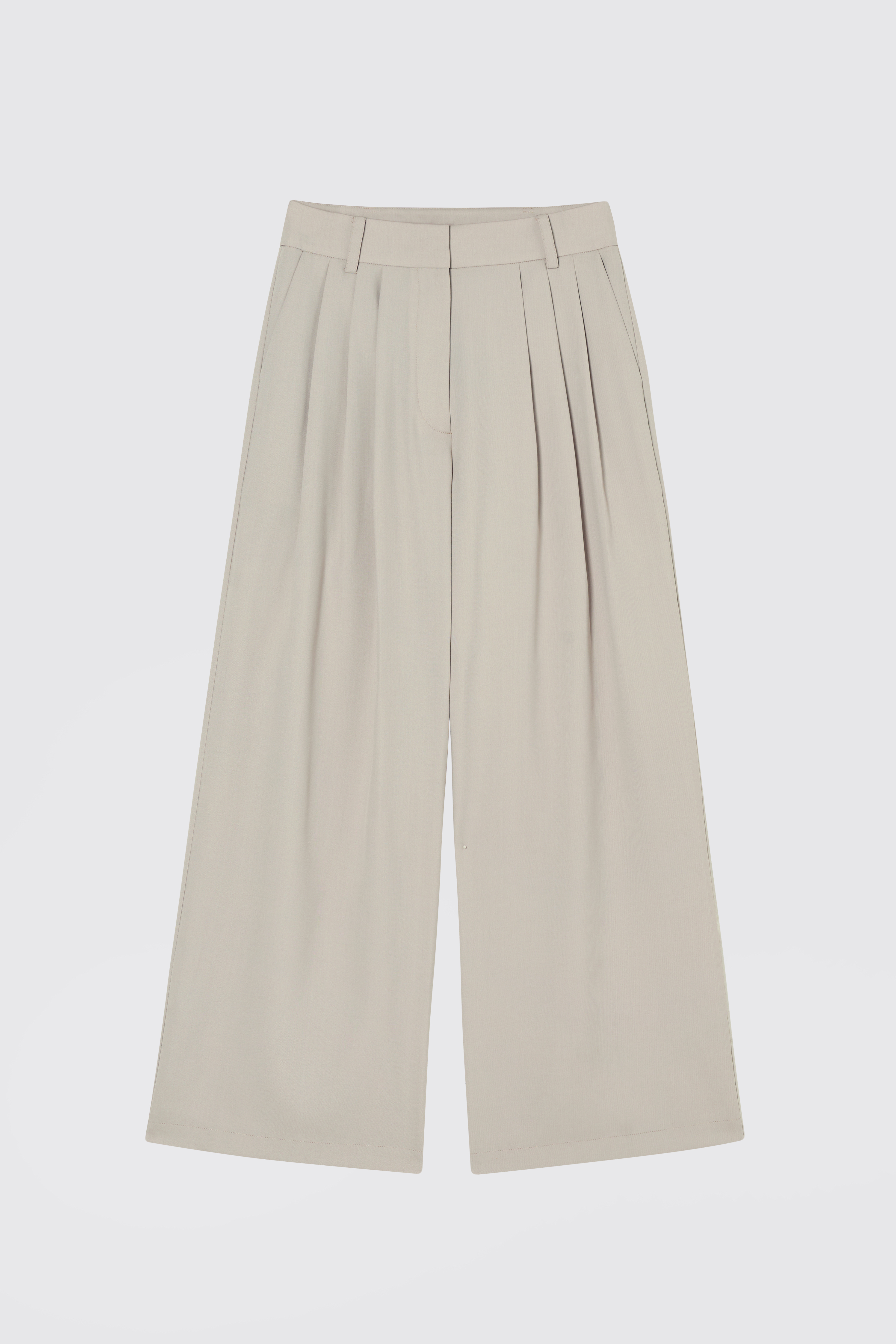 ASTUTE三褶寬褲 女（淺卡其）