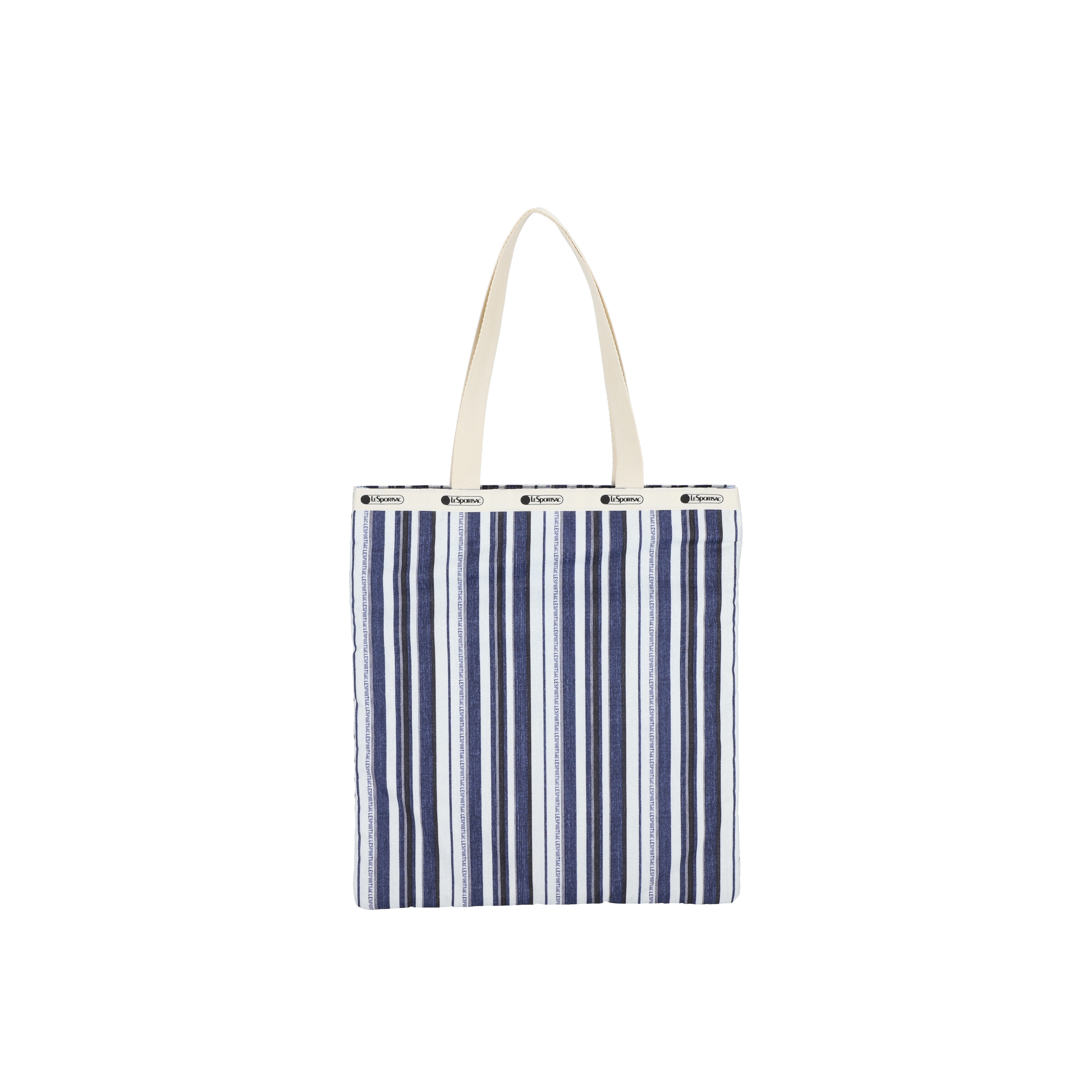 LARGE EMERALD TOTE (BREEZE STRIPE)