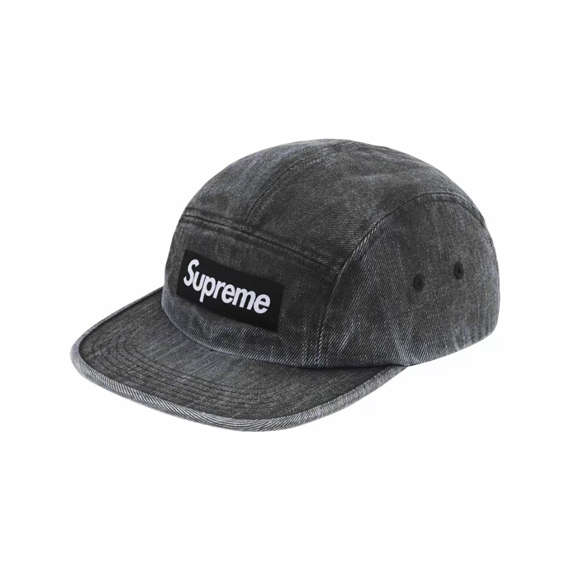 帽子 Supreme Denim Camp Cap Washed Black Supreme Denim Camp Cap (FW25) Washed Black - FW25 - JP