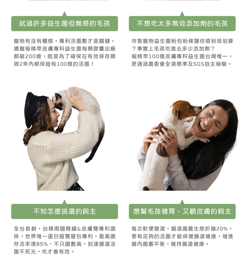 飼主遇到的益生菌選問題