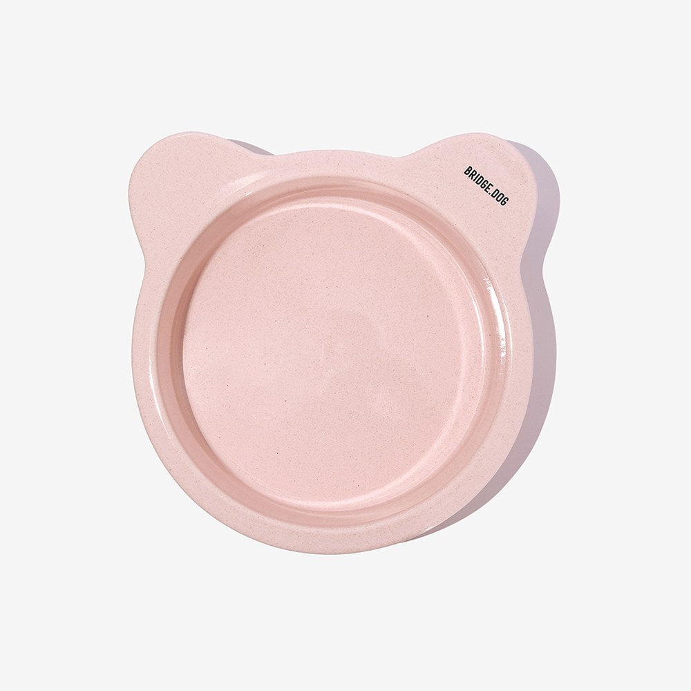 BRIDGE. DOG BIG 泰迪陶瓷碗 (莓果)
