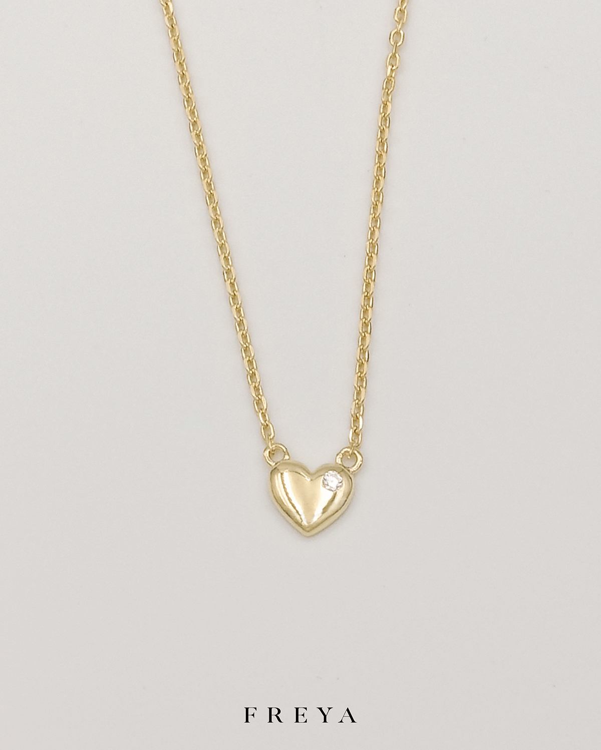 FREYA 單鑽 愛心項鍊