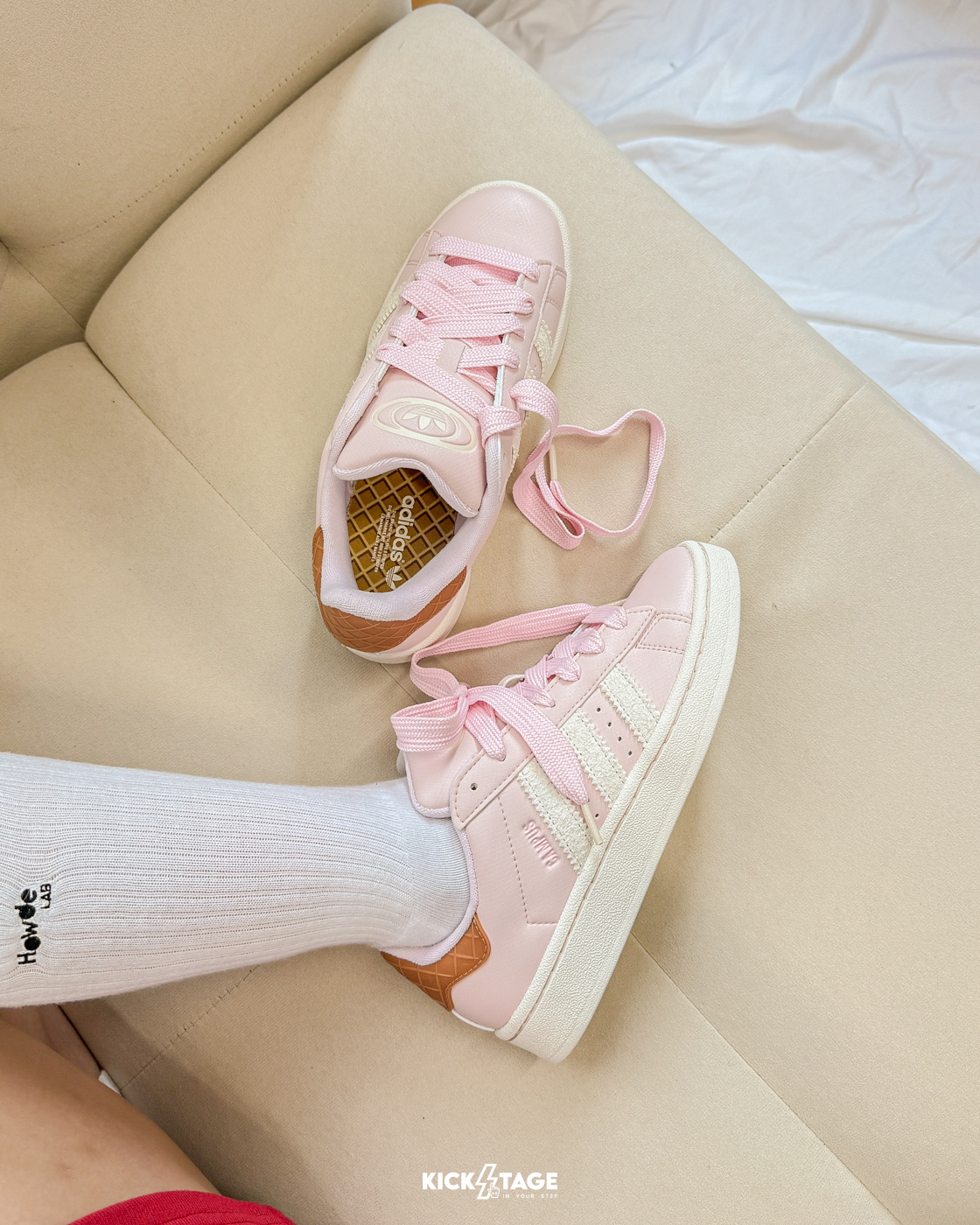 [特價售出無退換]女鞋 ADIDAS CAMPUS 00S W 草莓牛奶粉 甜筒 滑板 復古 胖胖鞋 麵包鞋 休閒鞋【IH3280】