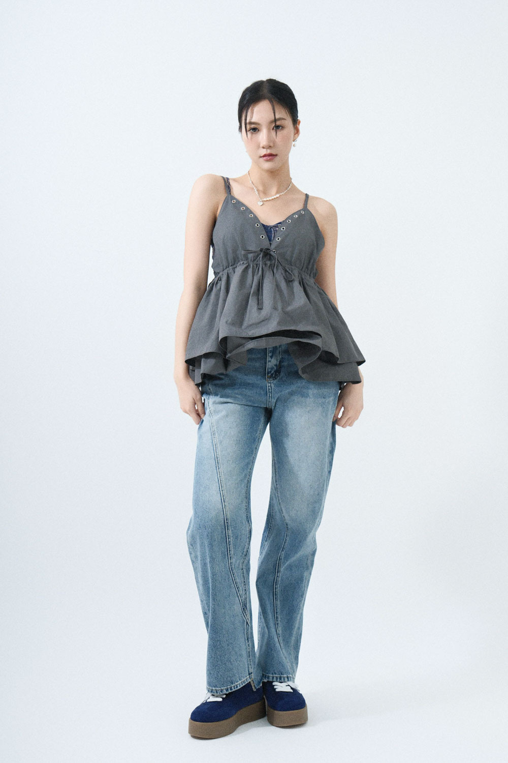 SS25_0132（吊帶 Top＋Bra Top＋牛仔褲）