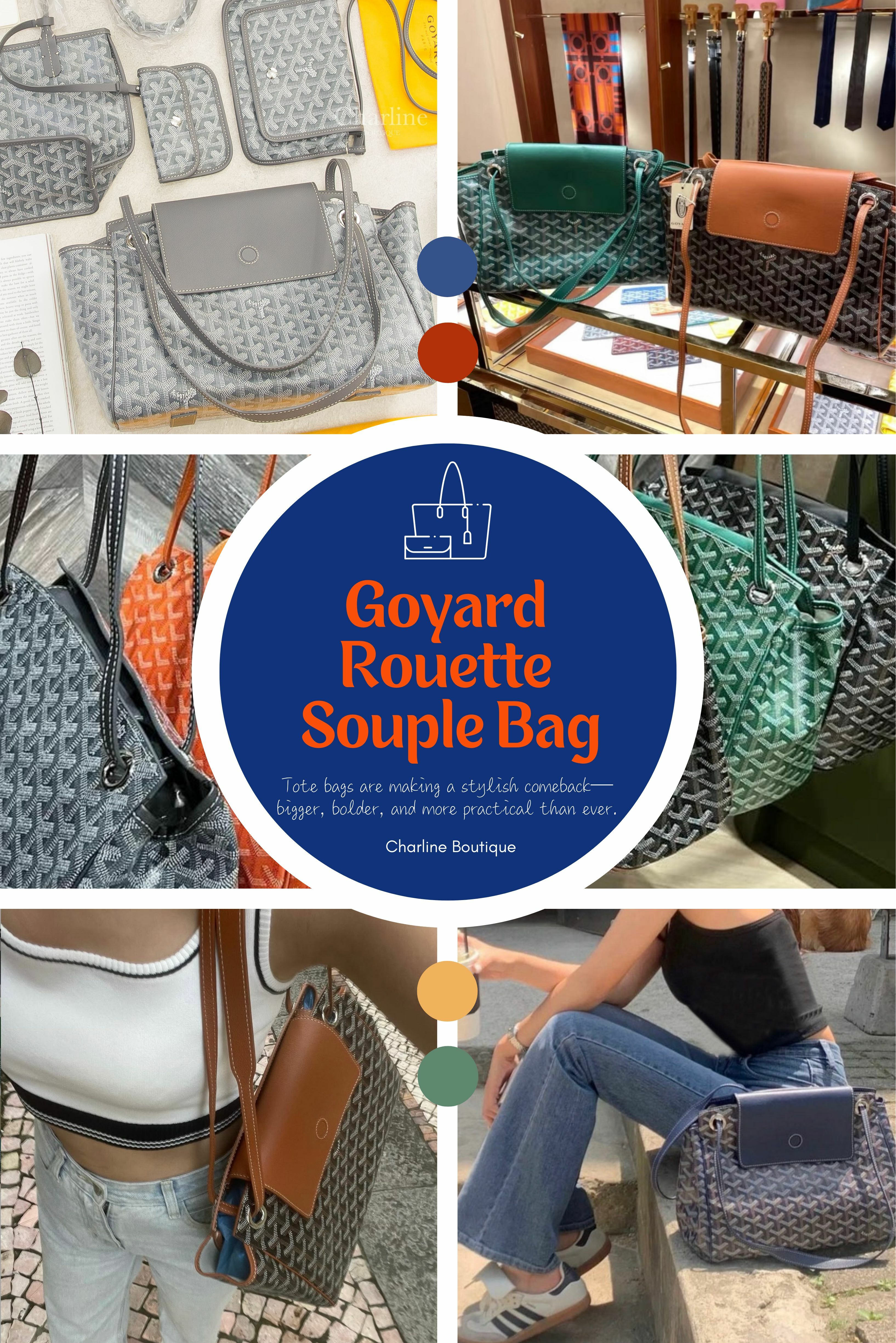 【五、Rouette Souple Bag——多用途、圓潤可愛的小托特】 Rouette Souple Bag 以圓潤的造型和極高的實用性受到不少小資族、年輕消費者青睞。它的尺寸為 31x14x23cm，也是屬於托特包中日常型，適合單肩或斜背，方便又輕盈。Rouette Souple 最大的特點是雖然沒有拉鏈但大大的上蓋仍令人使用上覺得安全又放心，且分隔層豐富，包內空間分配極佳，對於需要常收納小物、喜歡包包整齊不雜亂的人來說，是不可多得的好選擇。顏色選擇也有十一色，可愛外型配上繽紛色彩，讓人一看就心情好。Rouette Souple 適合日常出門、休閒約會，是實用與時尚兼具的輕便選擇。