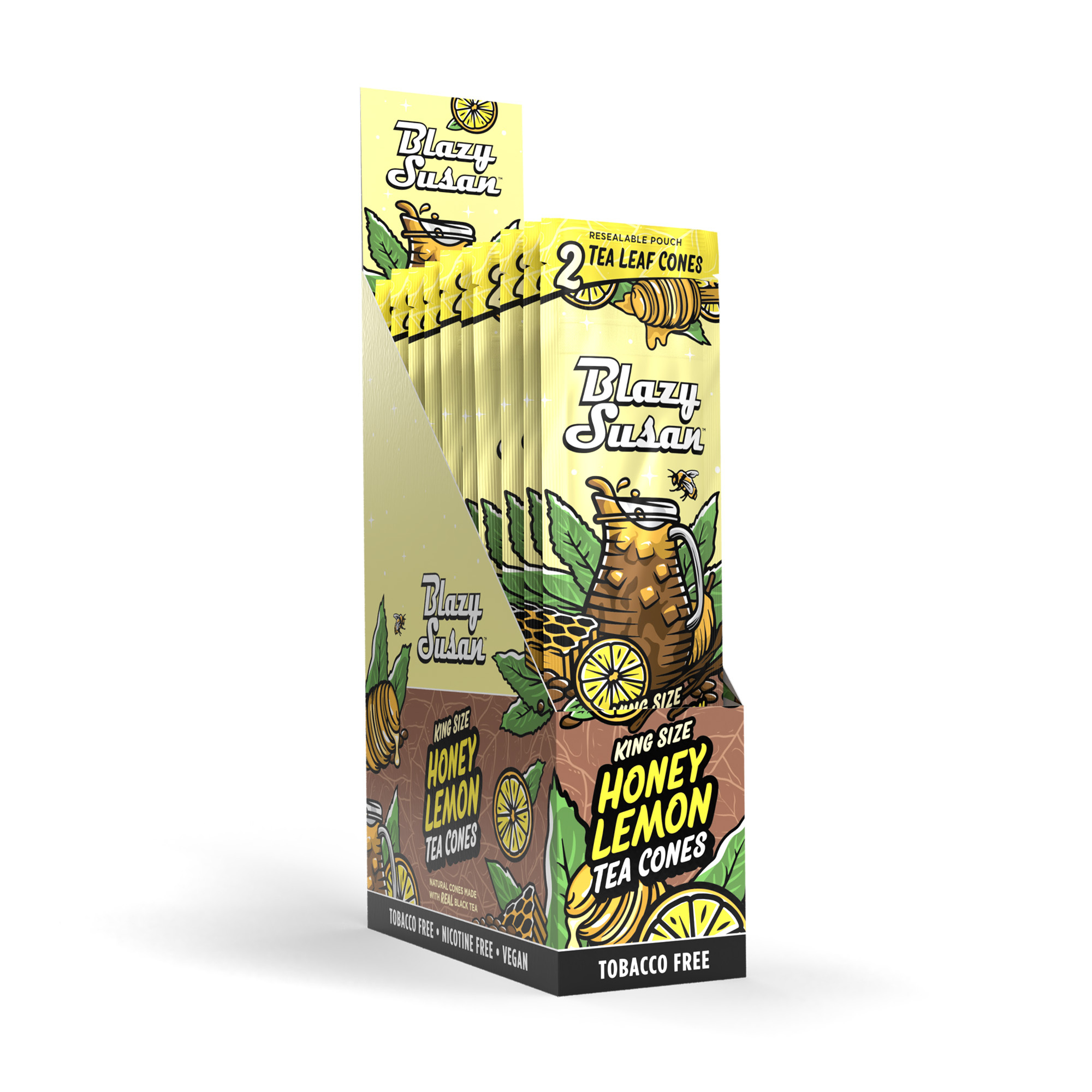 TEA LEAF CONES BY BLAZY SUSAN - HONEY LEMON