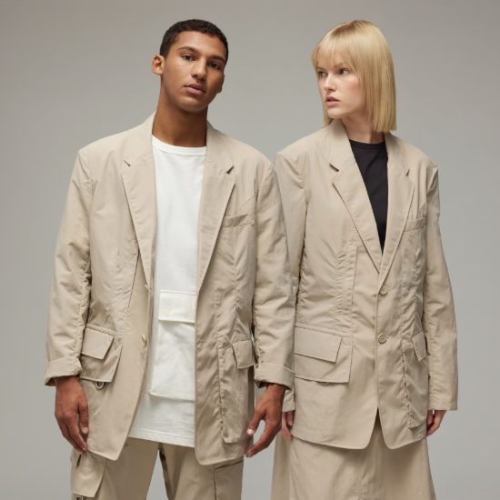 【 Y-3 CR NYL BLAZER 頂級西裝外套 - 卡其 】