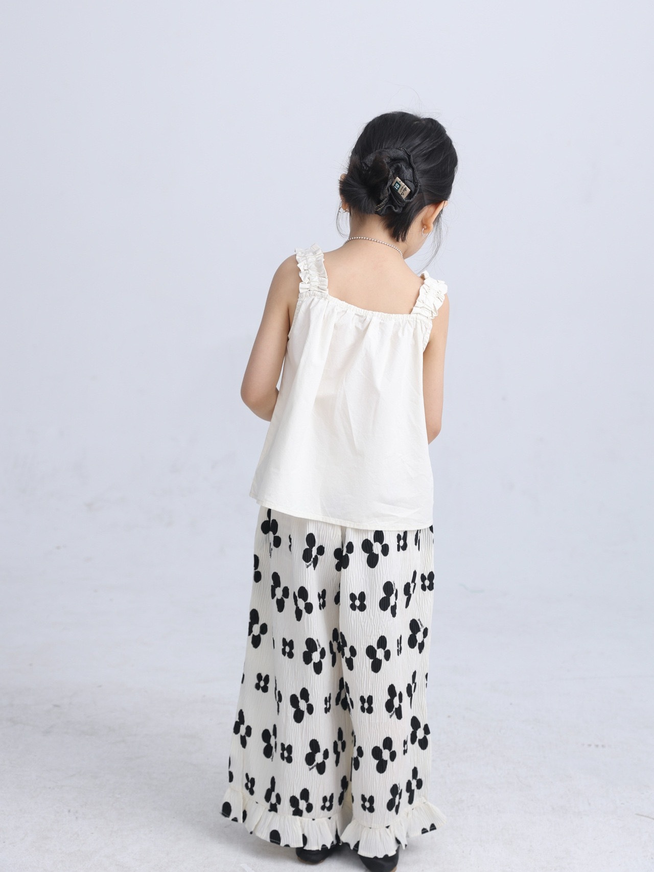 親子裝_兩色荷葉背心