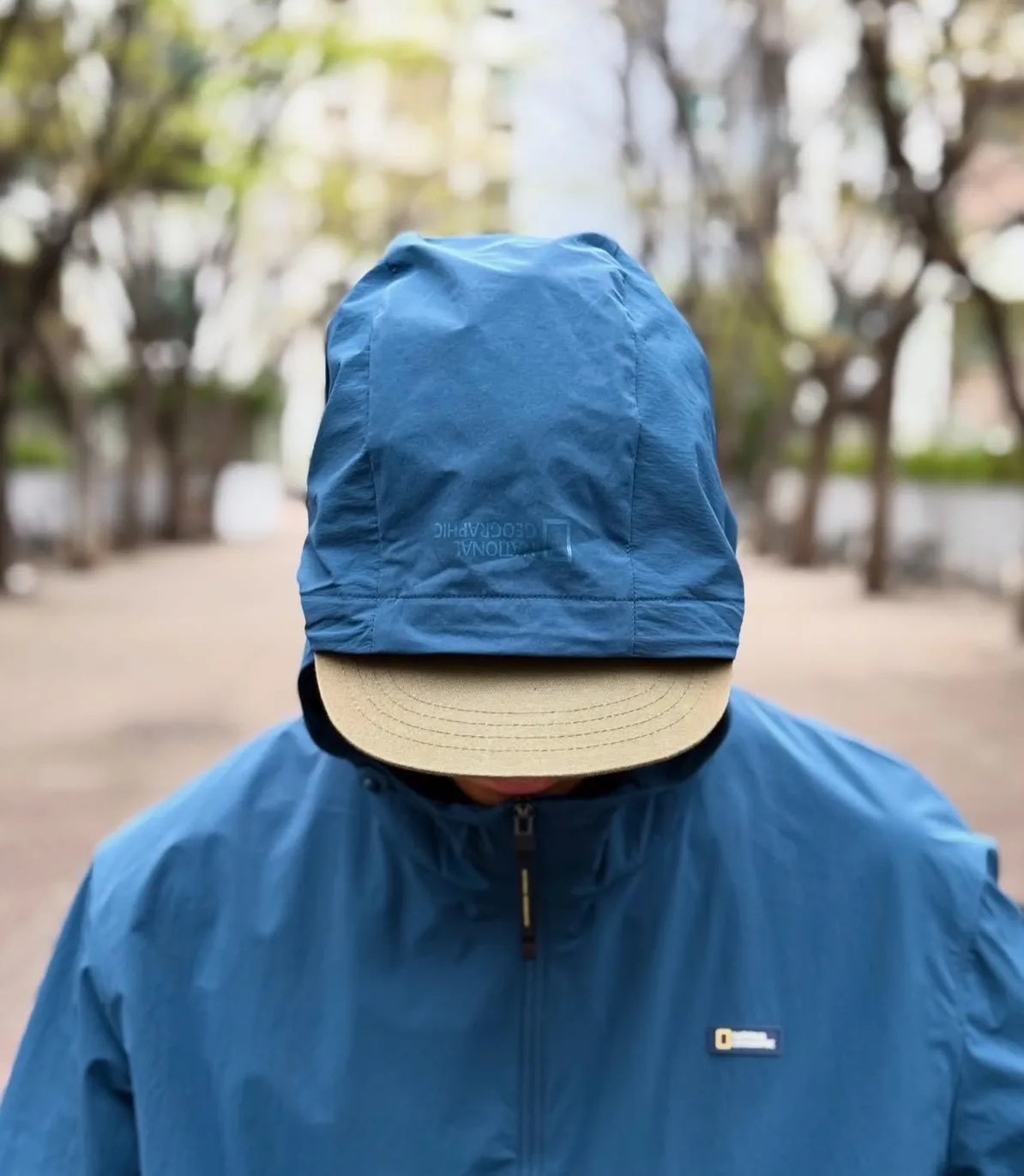 National Geographic® 抗UV機能 輕量梭織風衣外套