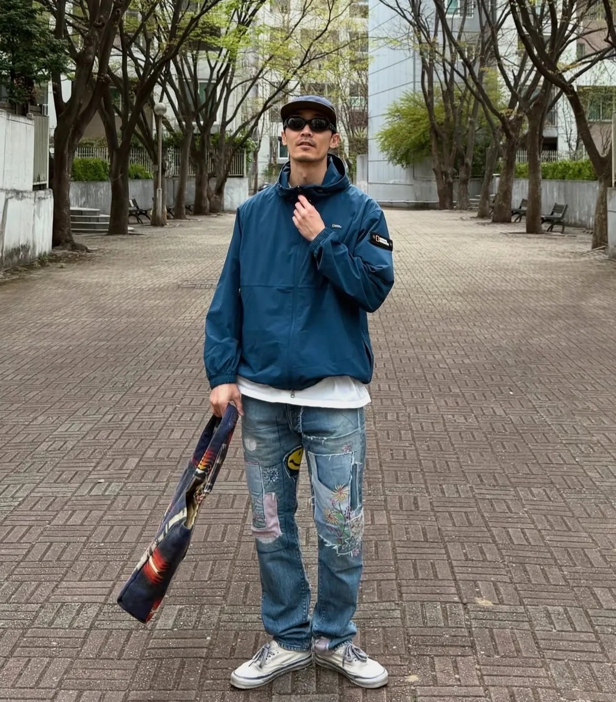 National Geographic® 抗UV機能 輕量梭織風衣外套