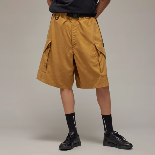 【 Y-3 WASH TW SHORTS 短褲 - 土棕 】