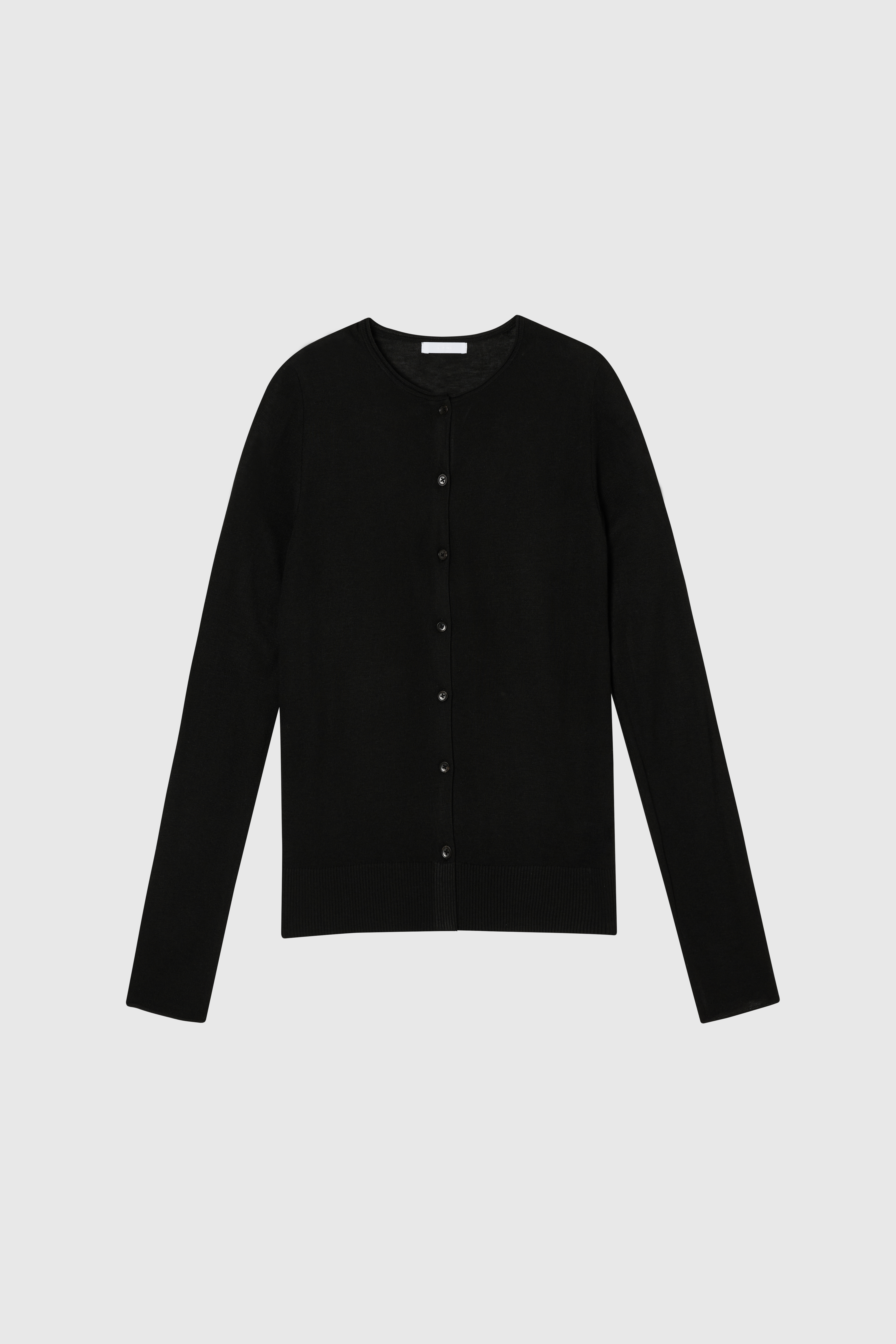 RENE 輕透開襟衫 女（黑色）