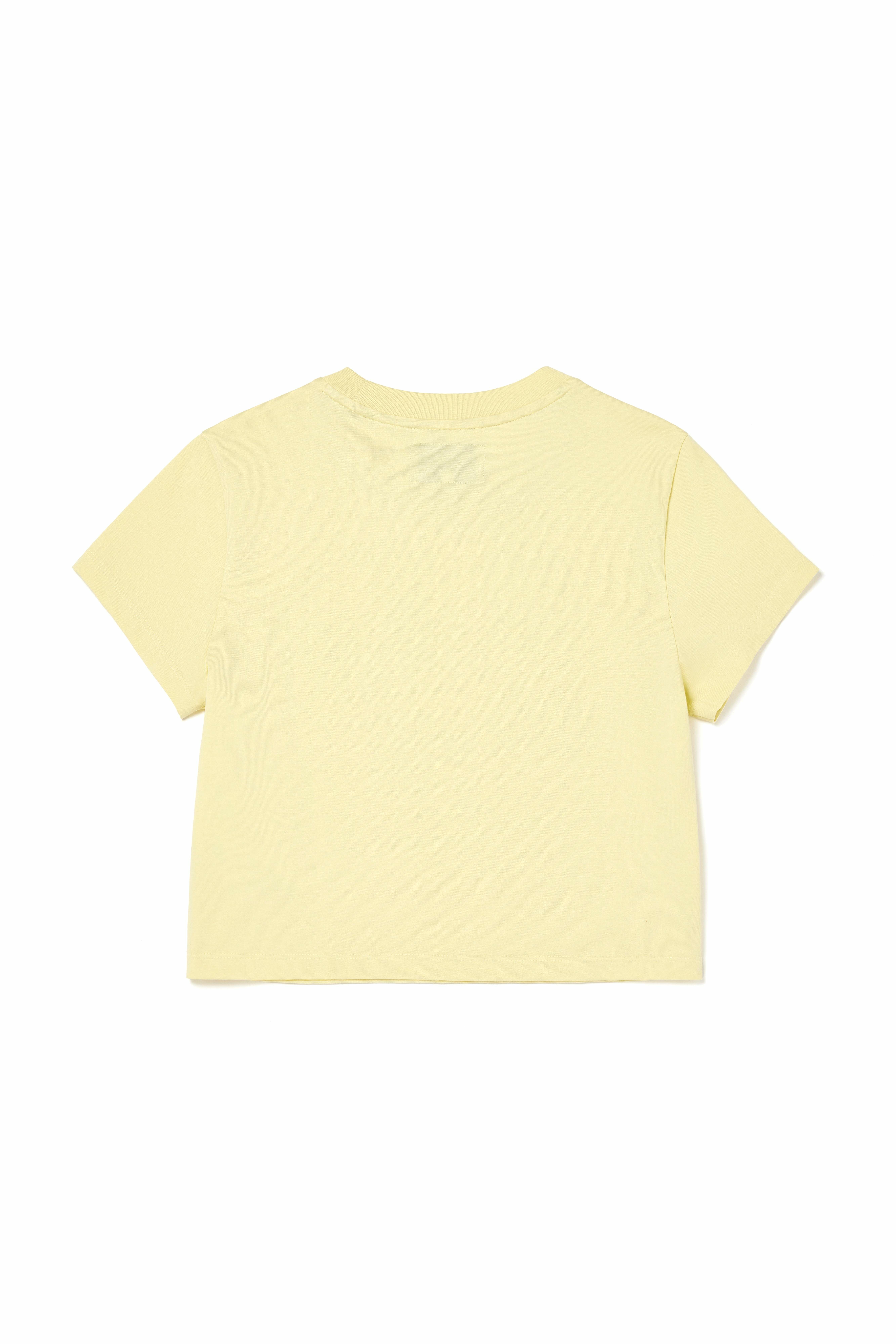 首爾LOGO短版上衣 黃色
