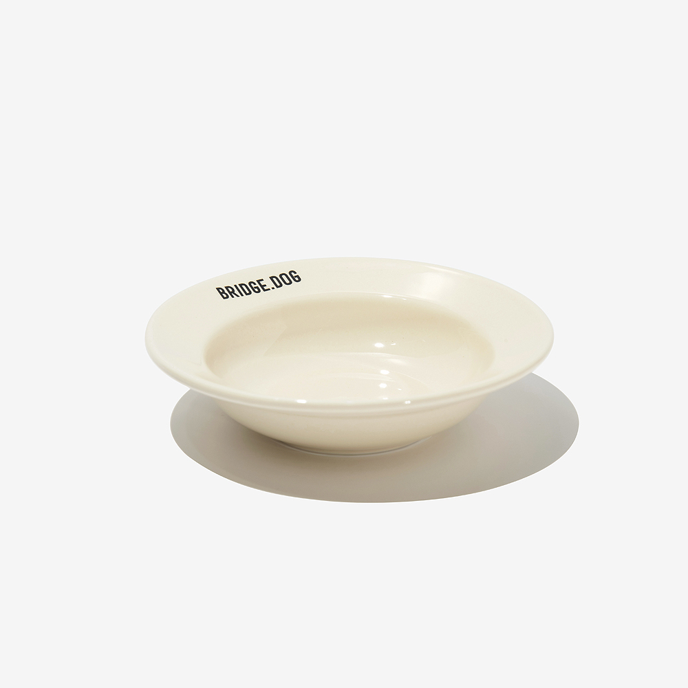 BRIDGE. DOG TOY  亮面飛碟碗 (奶油)