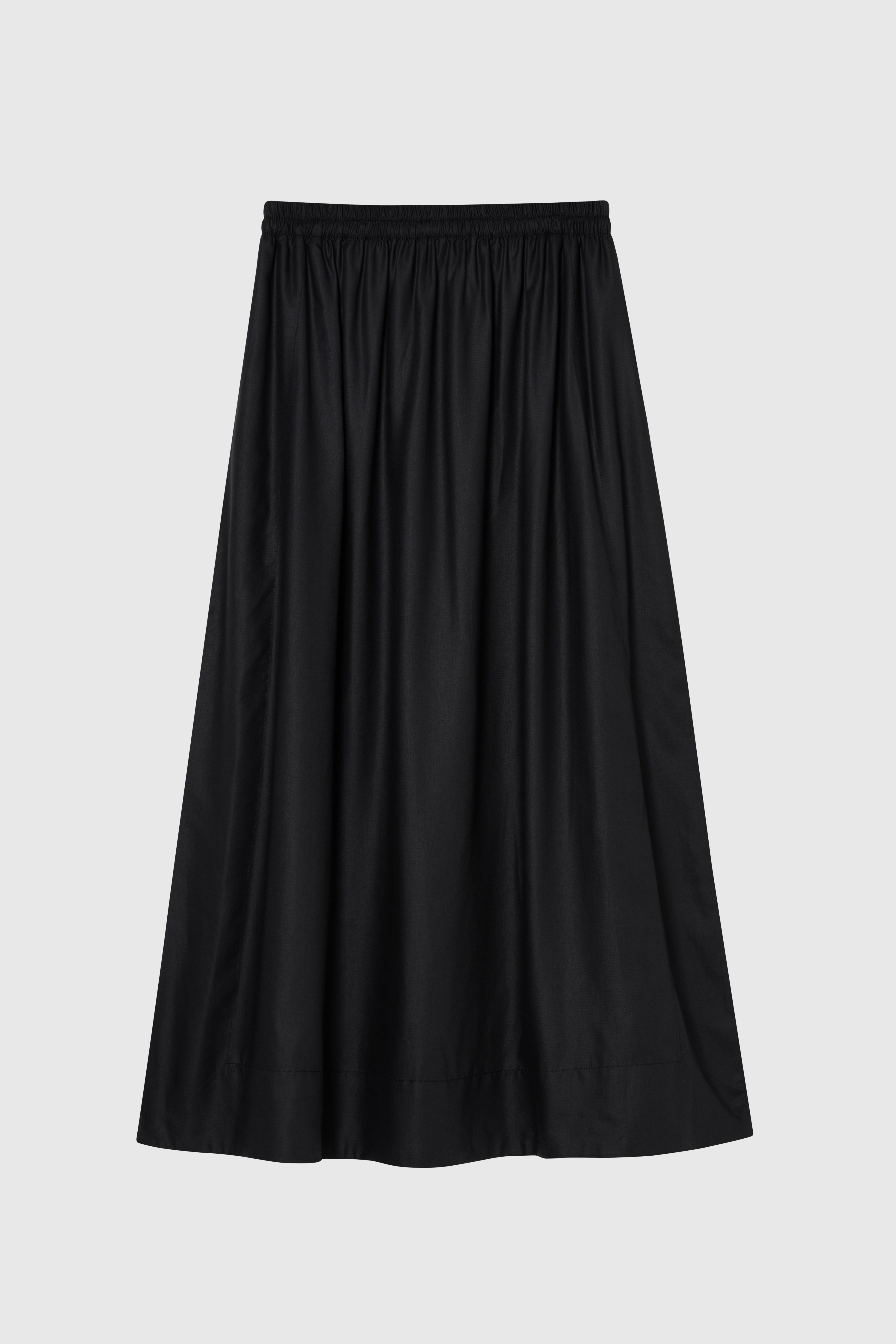 FLOWY 開衩長裙 女（黑色）