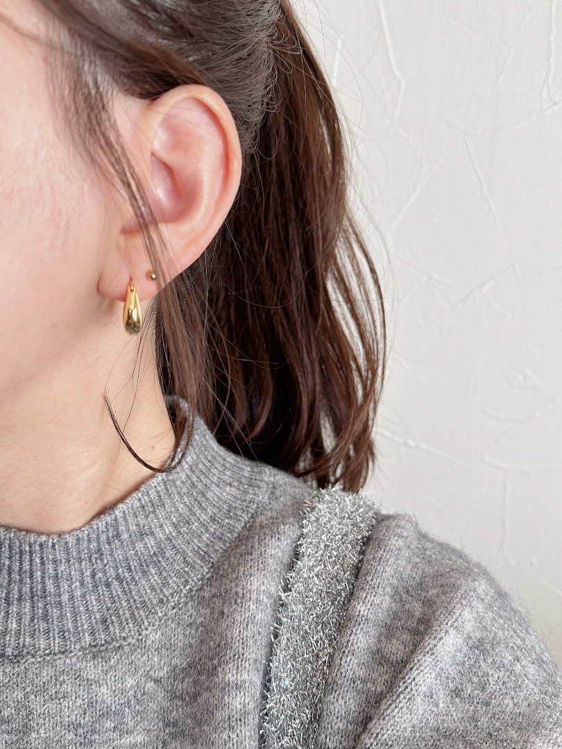 S925 Irregular hoop pierce
