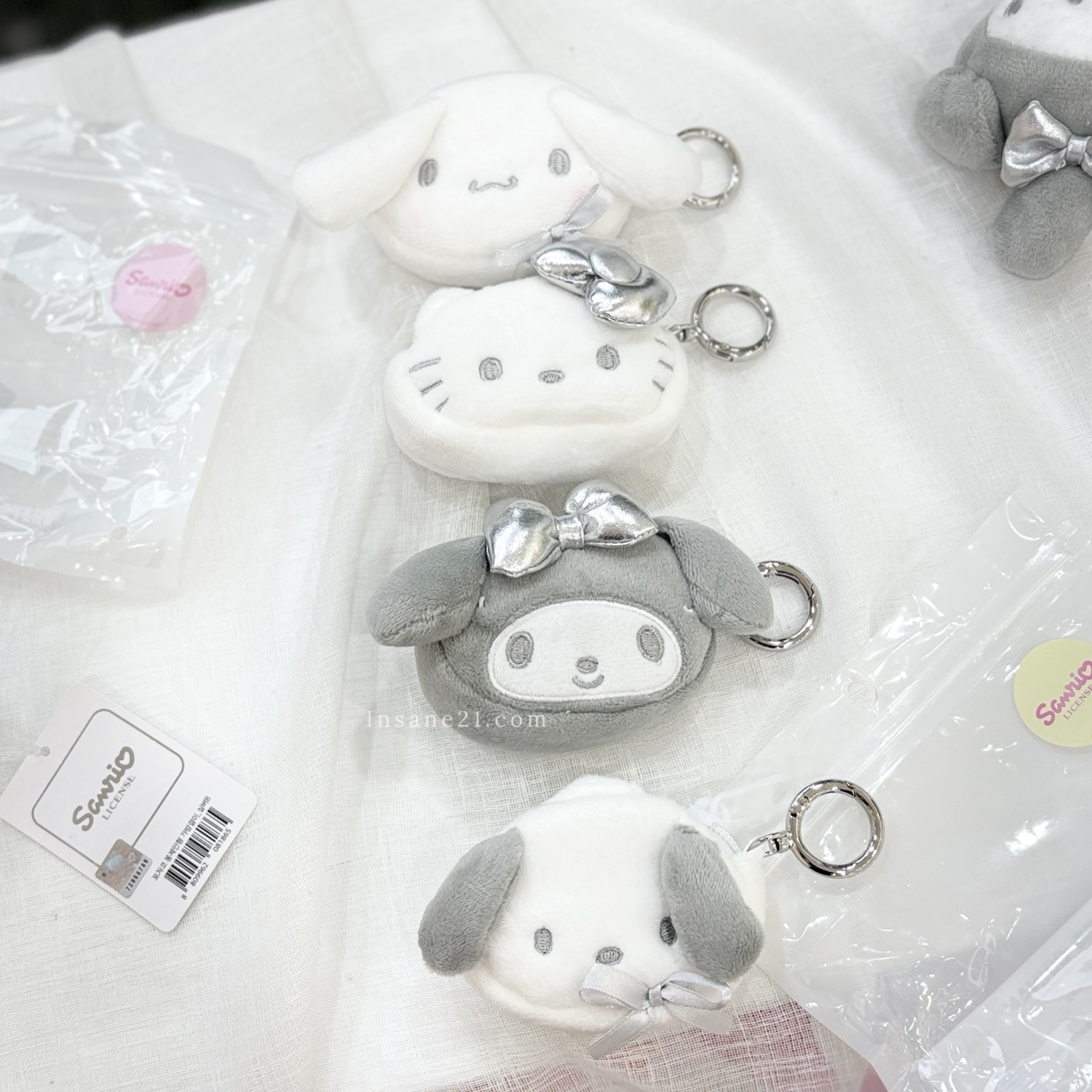 SANRIO 三麗鷗 銀色錢包 收納 裝飾 韓國限定 帕恰狗 大耳狗 酷洛米 HELLO KITTY