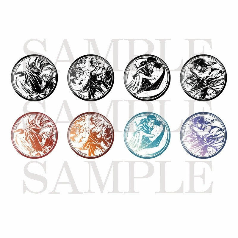 神劍闖江湖日版水墨畫風胸章- 8款隨機