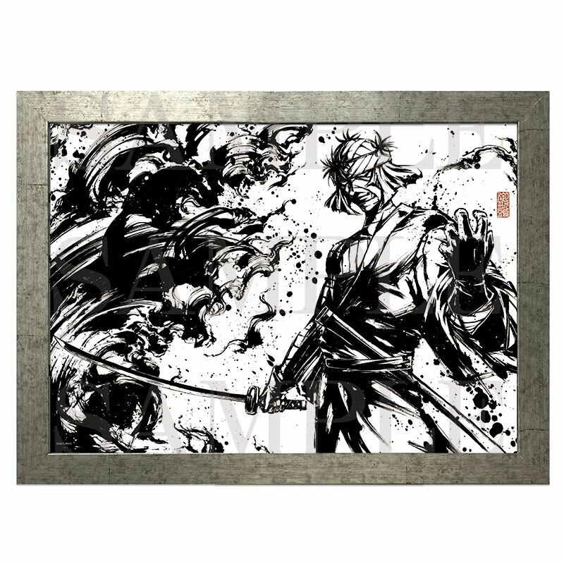神劍闖江湖日版水墨畫風複製畫-志志雄真實