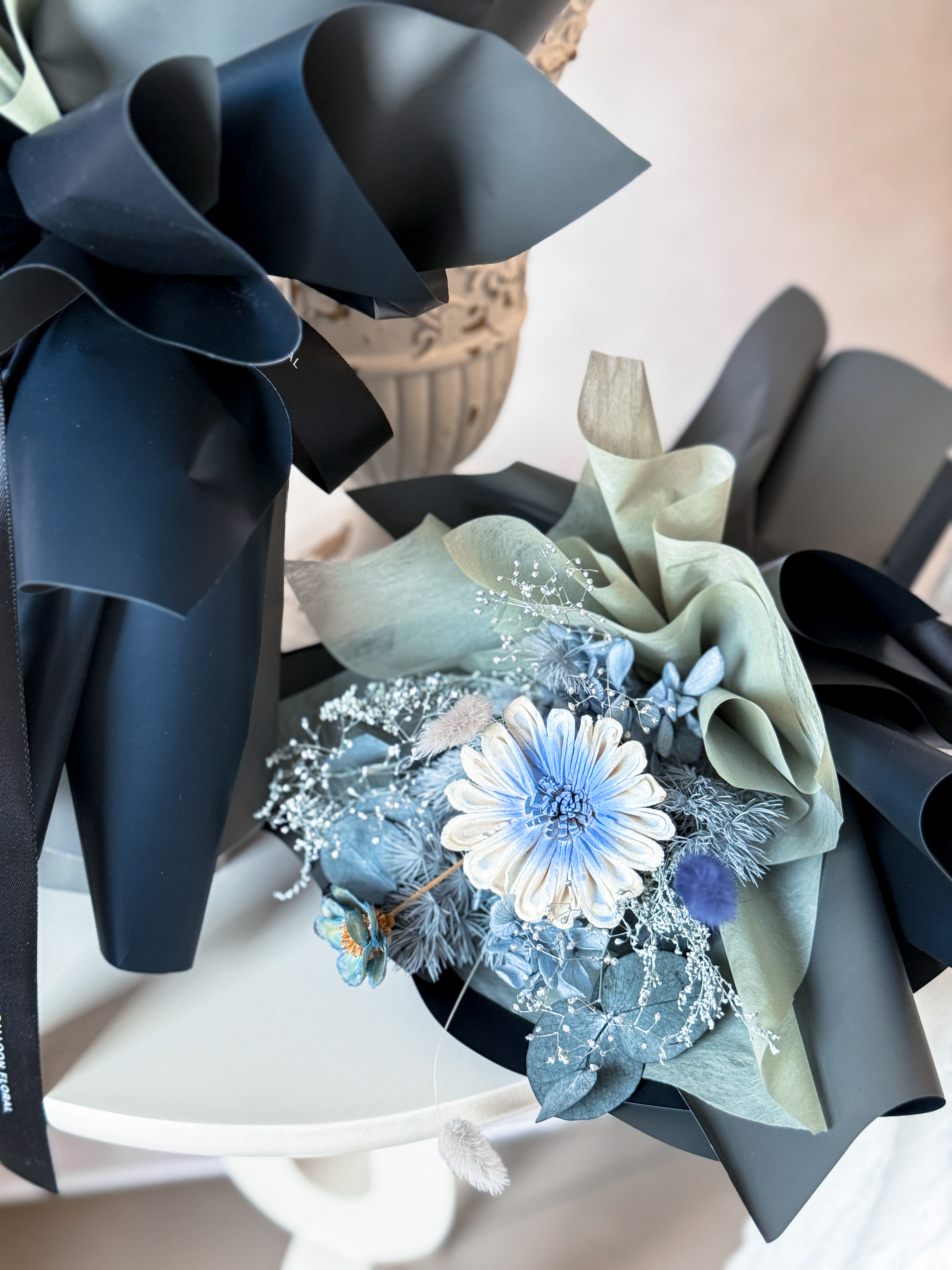 墨藍旅程畢業永生花束