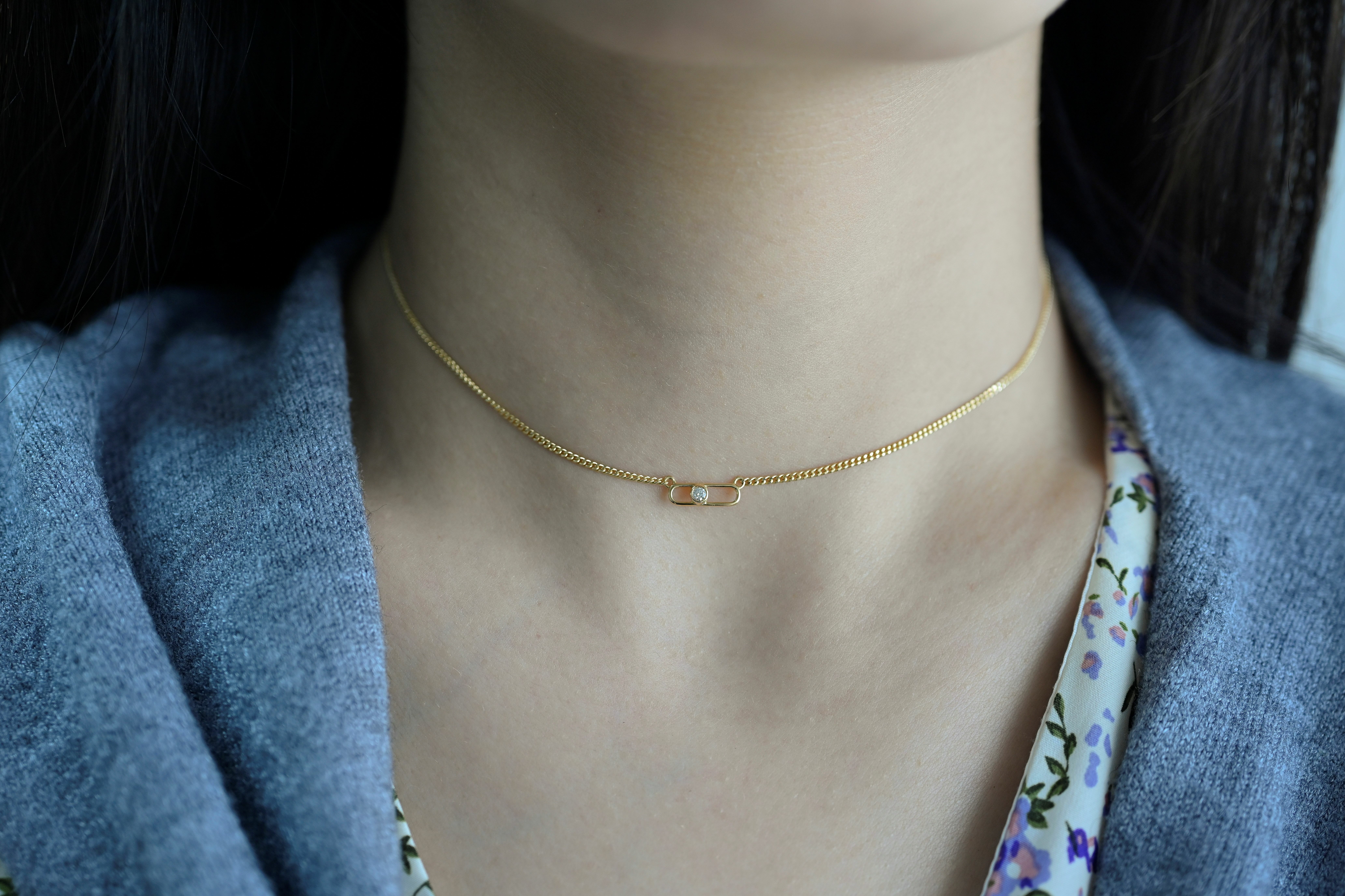 18k chocker Diamond necklace