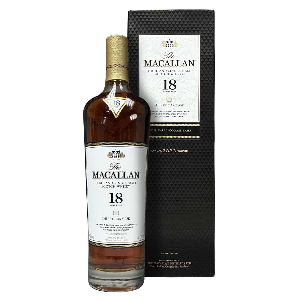 Macallan 18 Years Old Sherry Oak Cask 2023 Annual Release 43%