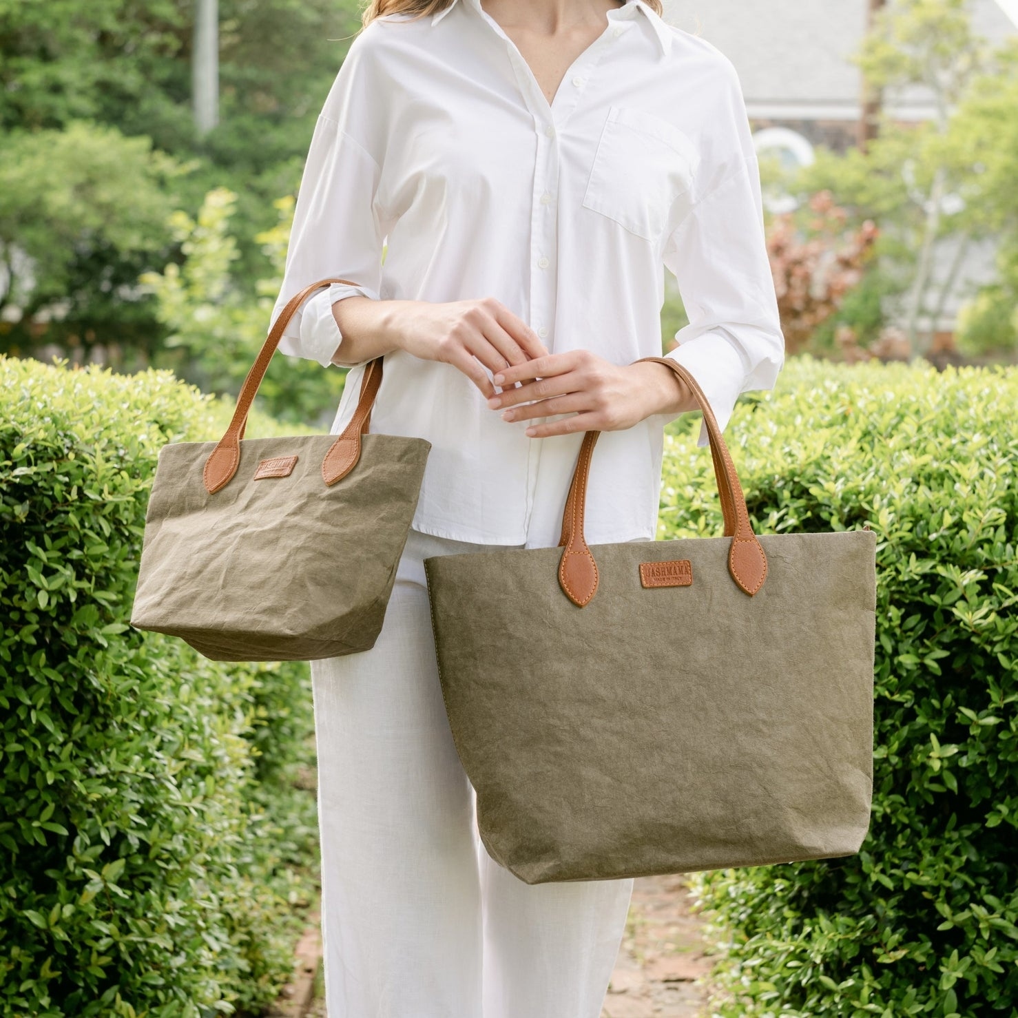 UASHMAMA | TOTTY HANDBAG迷你托特包（灰、橄欖、深灰 ）