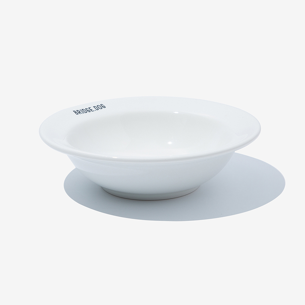 BRIDGE. DOG MINI  亮面飛碟碗 (白)
