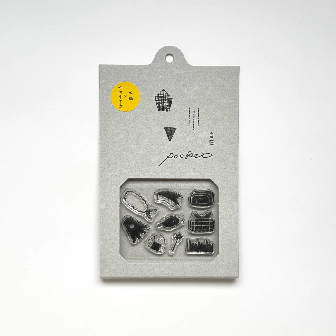 水縞 自在水晶印章 Pocket｜竹内すずか x 水縞｜日式便當｜水縞 JAPAN