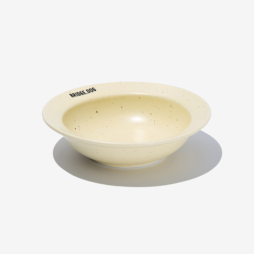BRIDGE.DOG MINI  餅乾霧面飛碟碗 (黃)